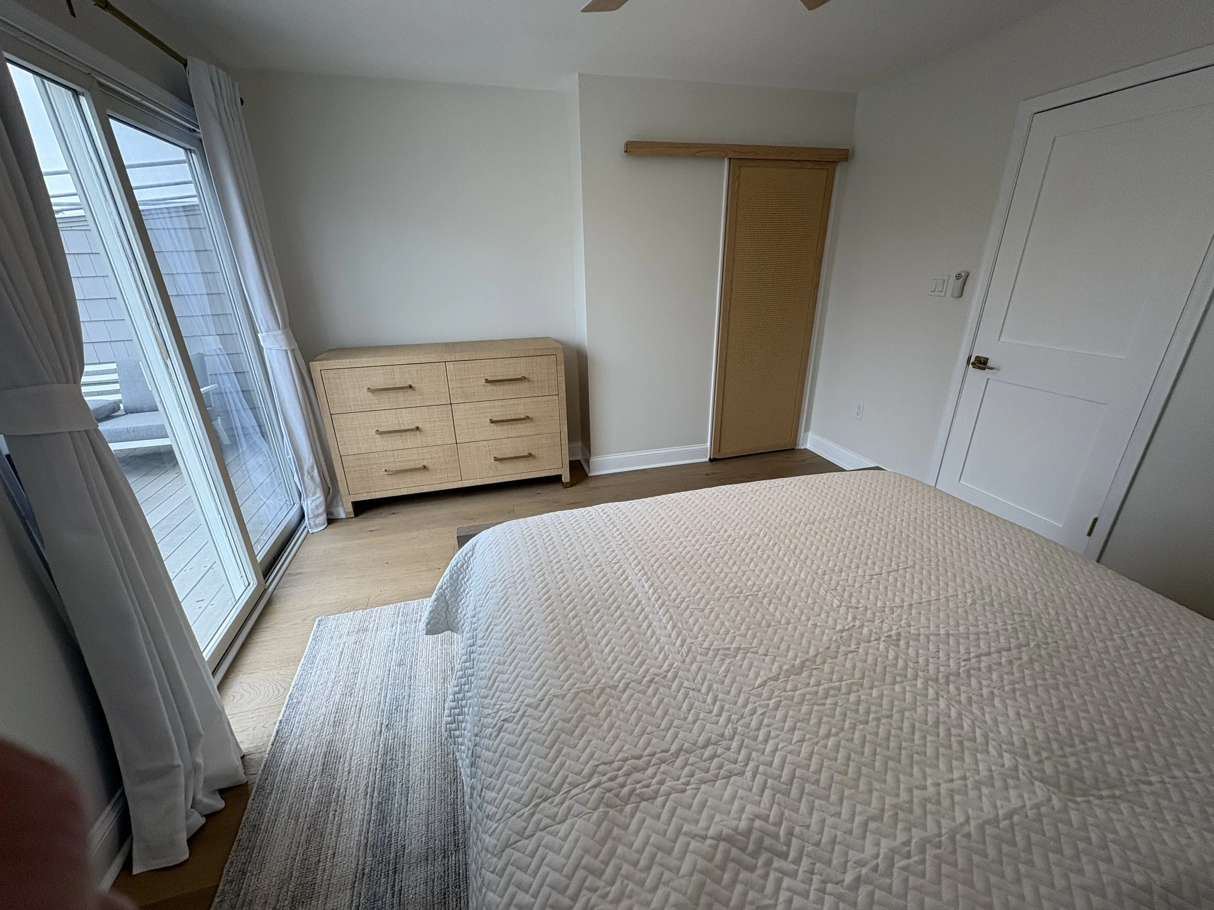 Master bedroom with ensuite and private deck