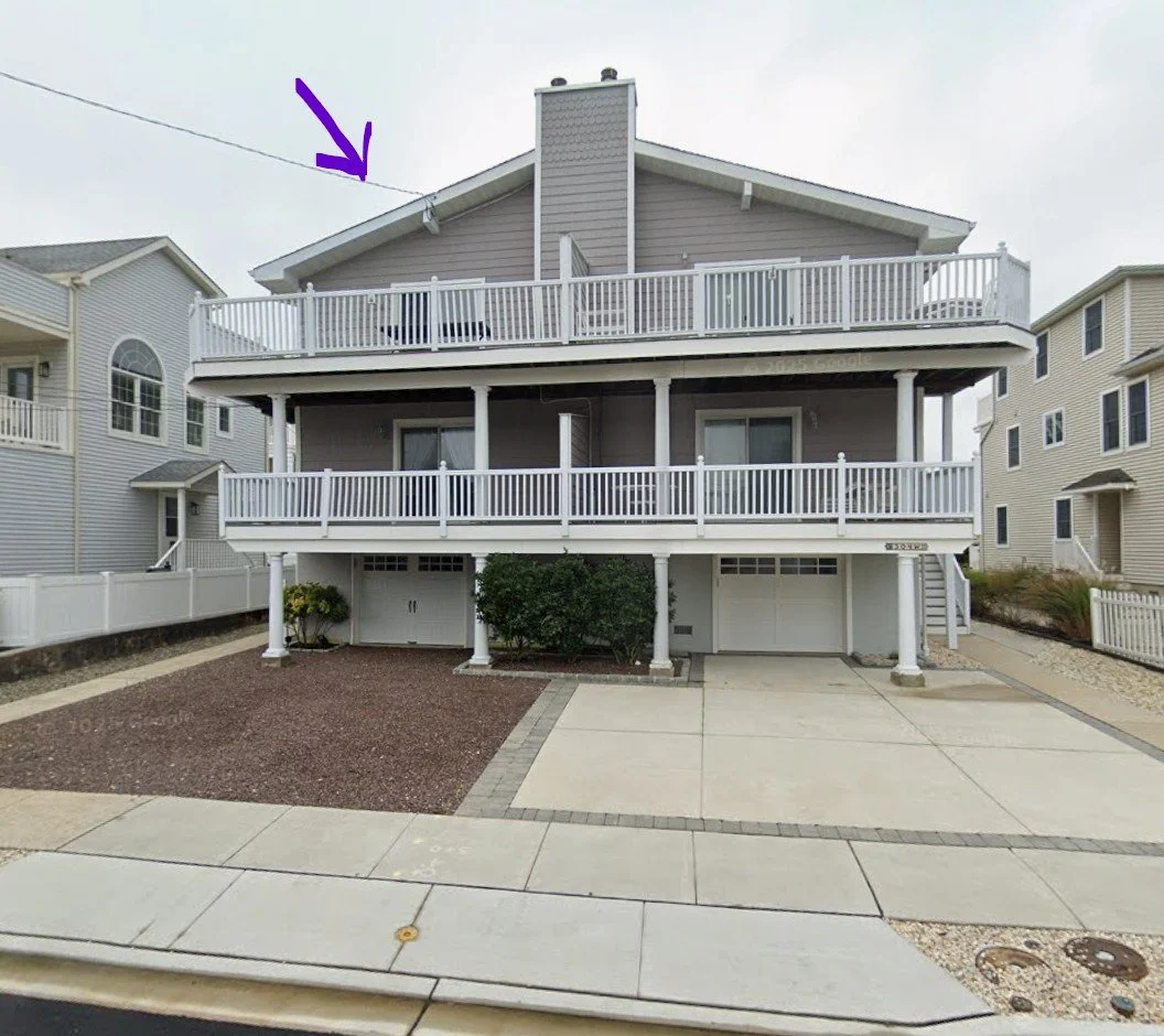 East / Left facing unit of 304 78th Street.  