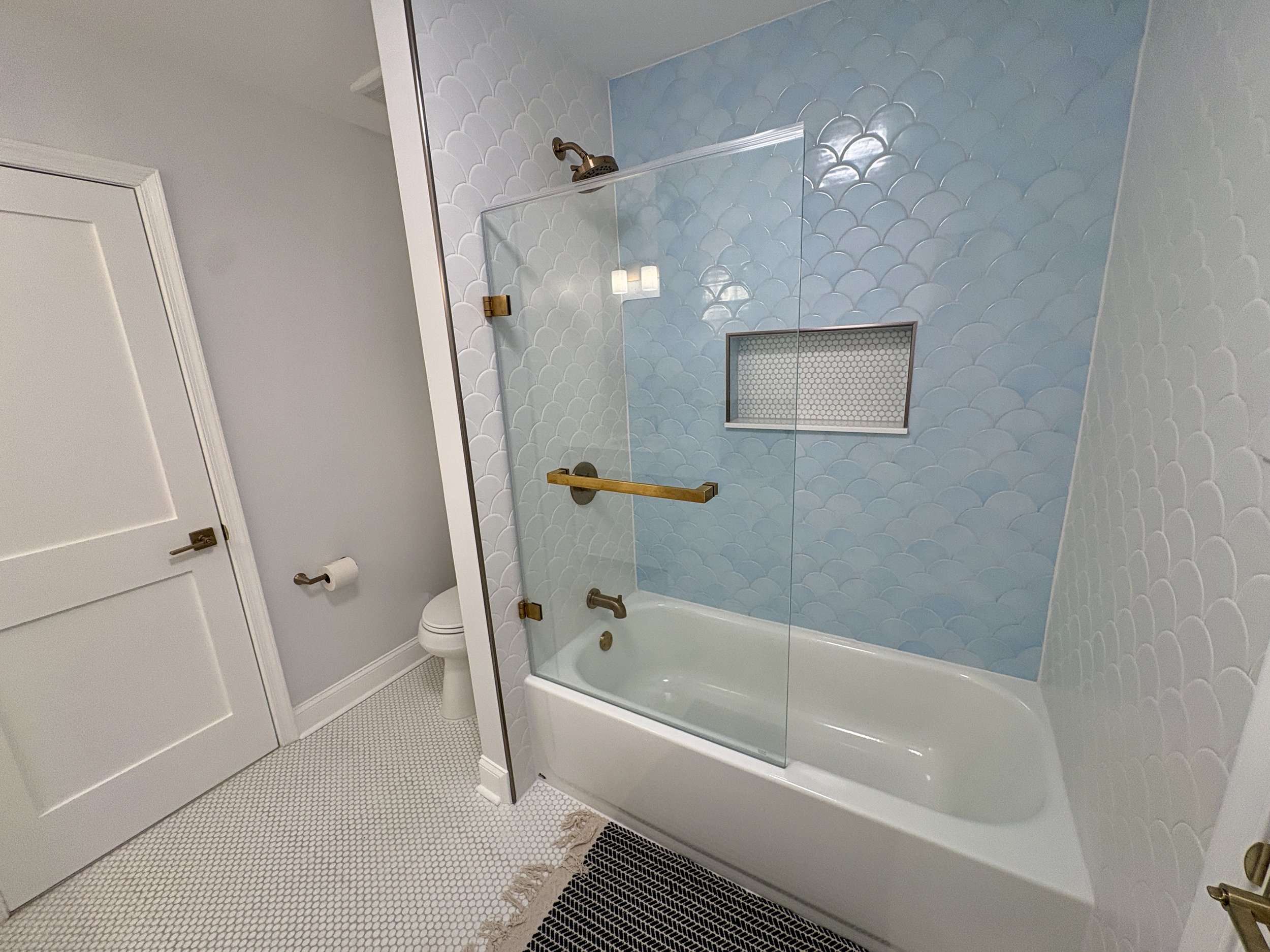 First floor full bathroom with tub.  Fully renovated April 2026