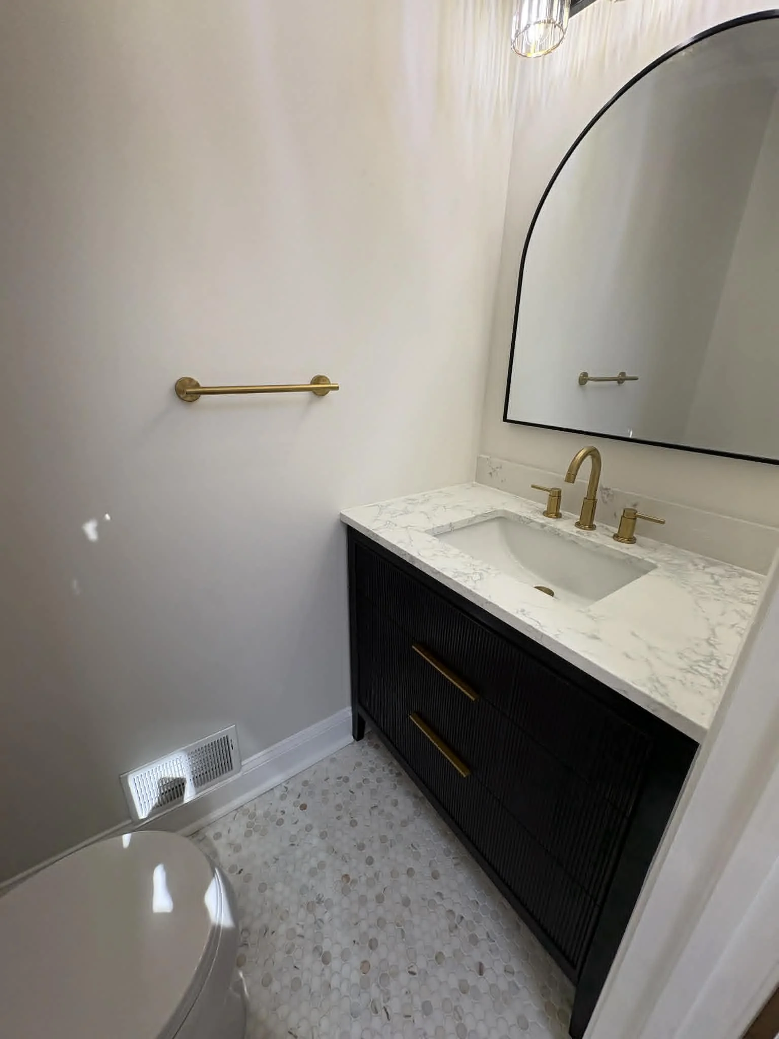 Half bath on second floor