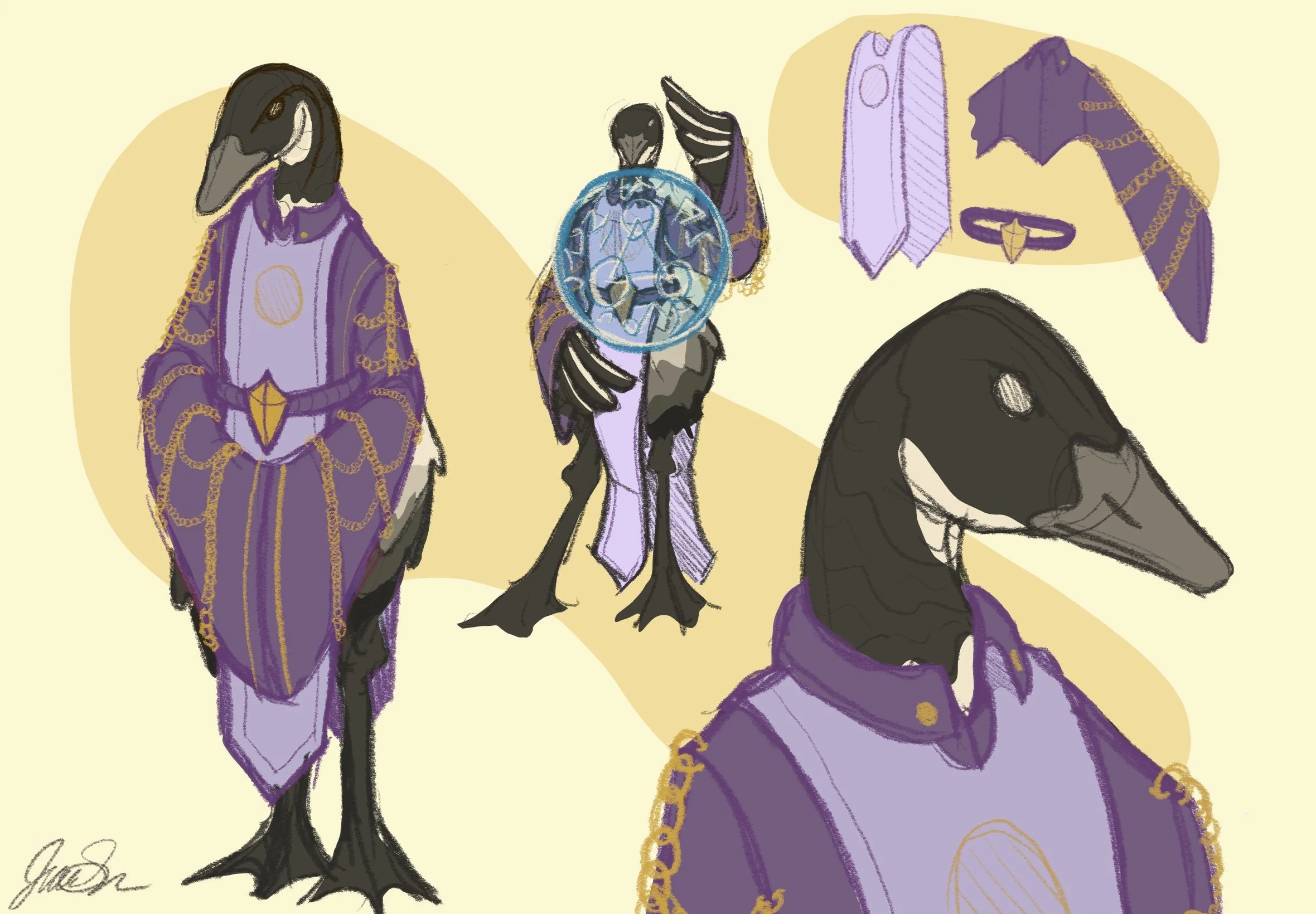 'Pious Goose' - Character Design