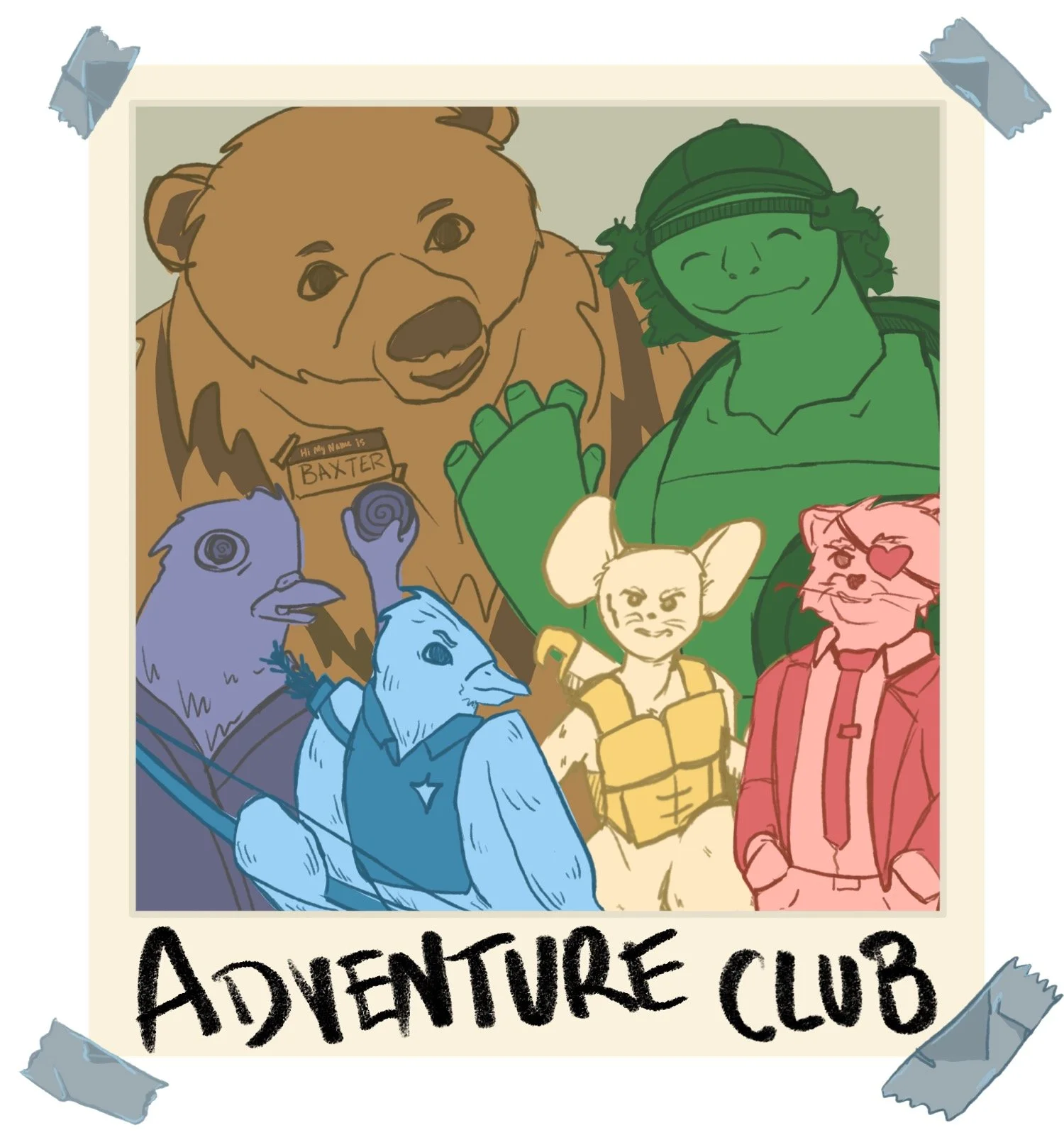 'Adventure Club' - Character Illustration