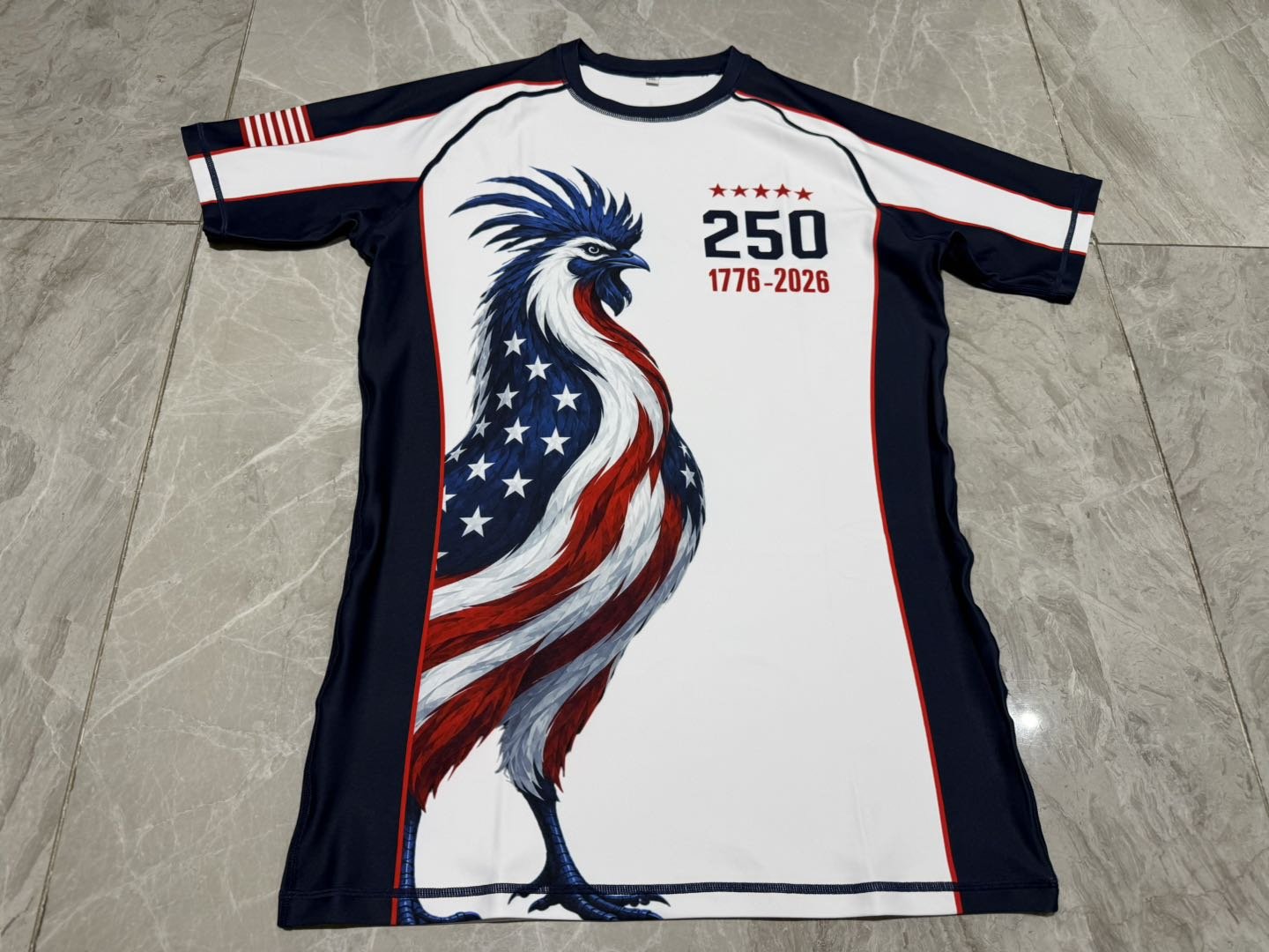 250 Years USA Rooster Rashguard