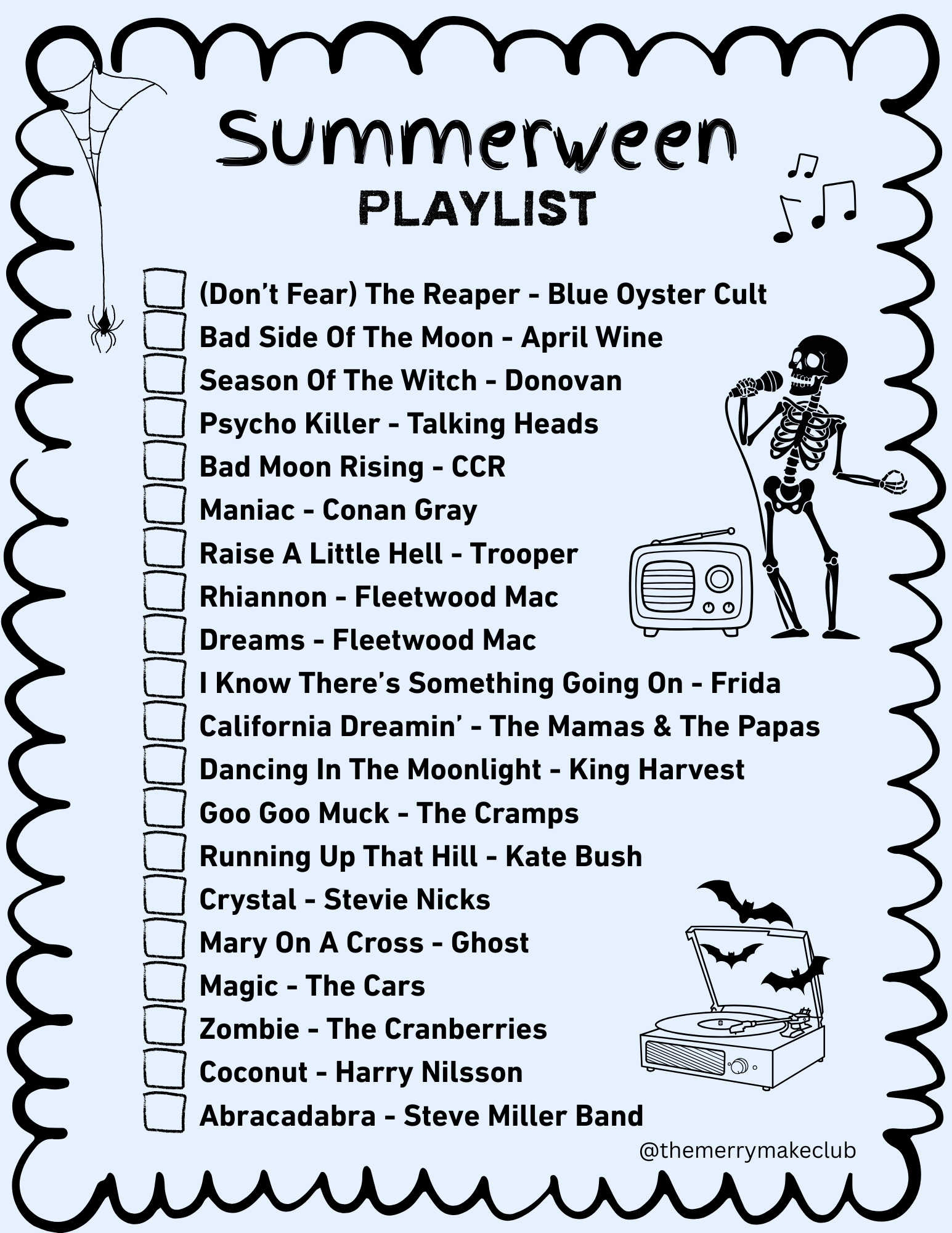 The Ultimate Summerween Playlist