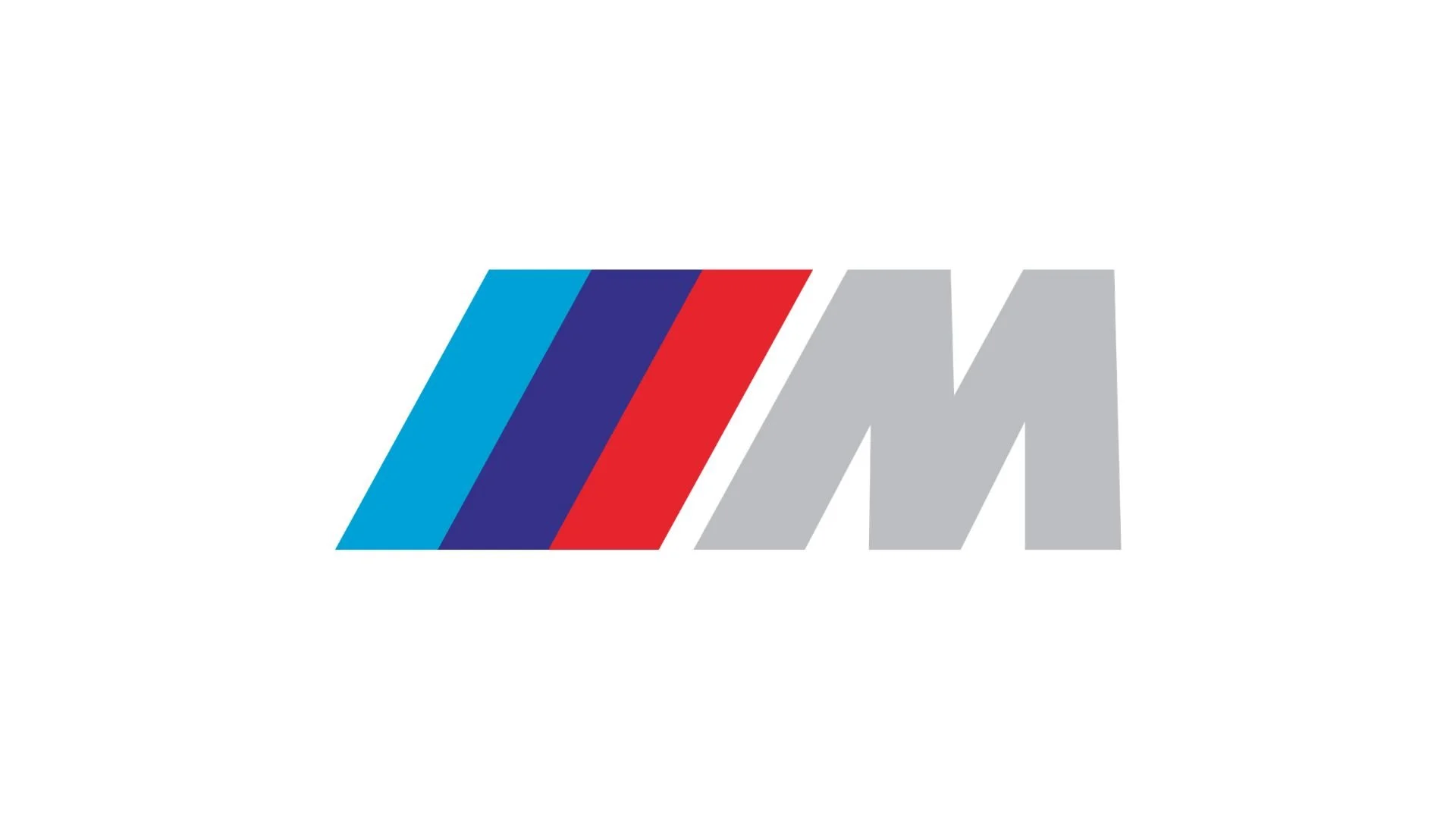 BMW M Motorsport Logo mit blauen, dunklen blauen, roten und grauen Streifen