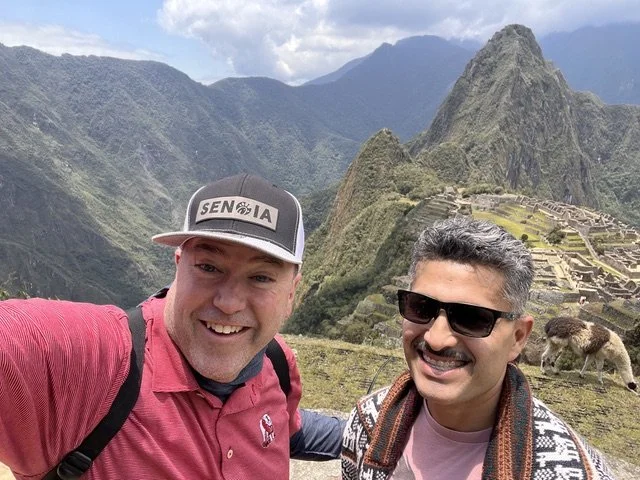 Alex and Kevin at Machu Picchu