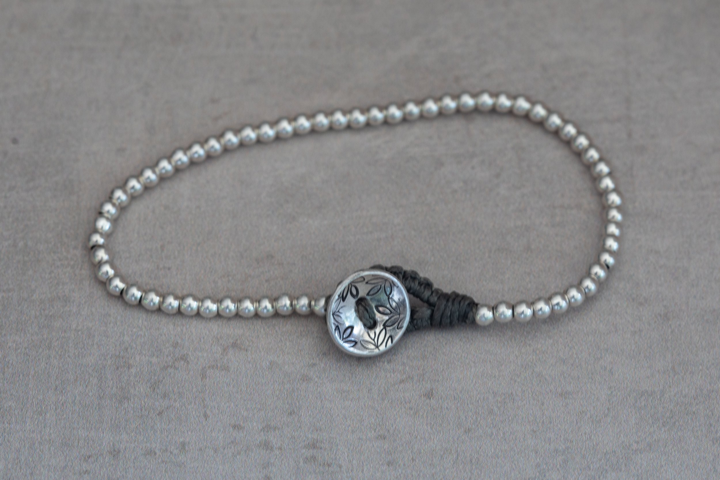 Botanical Detail Beaded Bracelet III