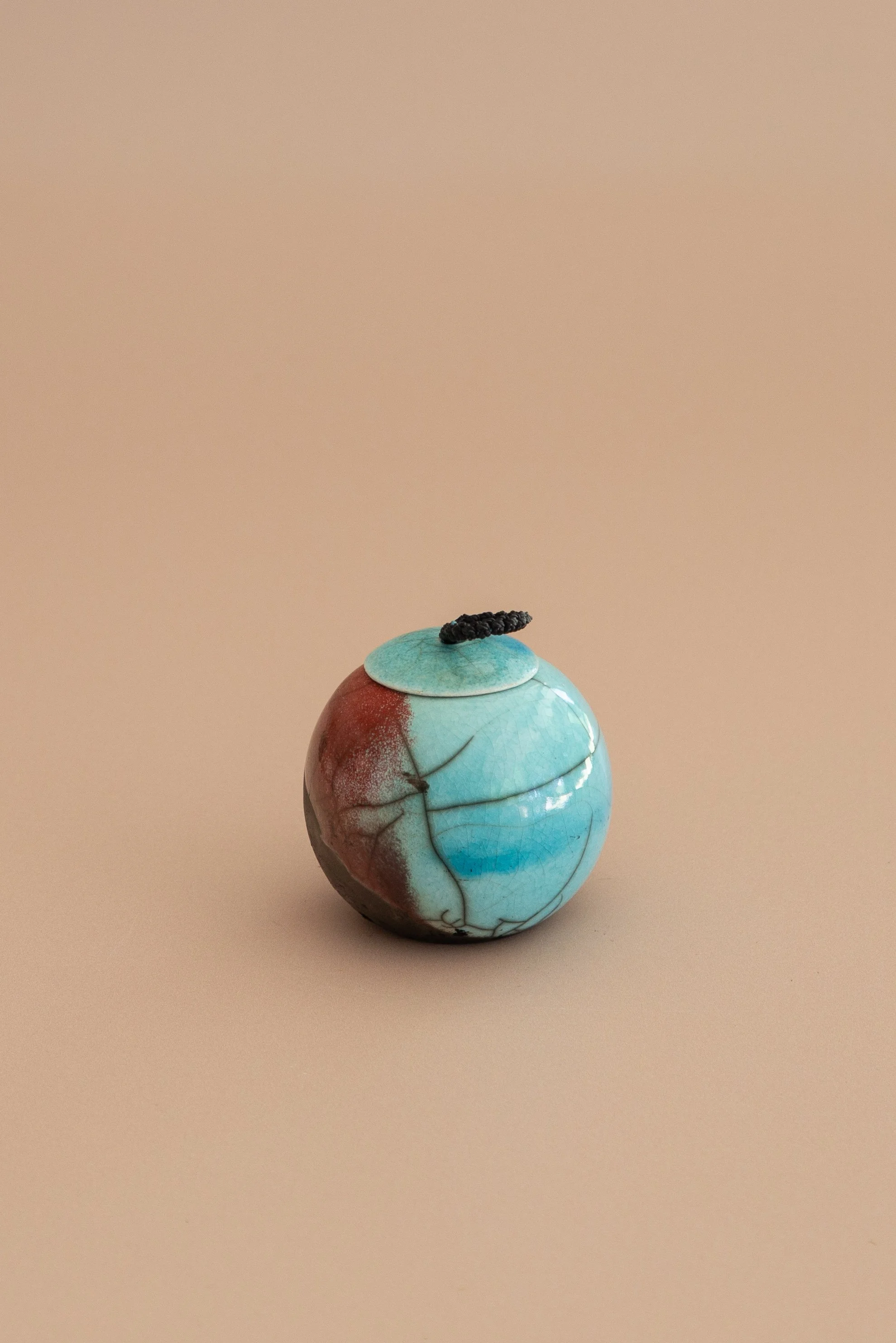 Raku Lidded Vessel - Small
