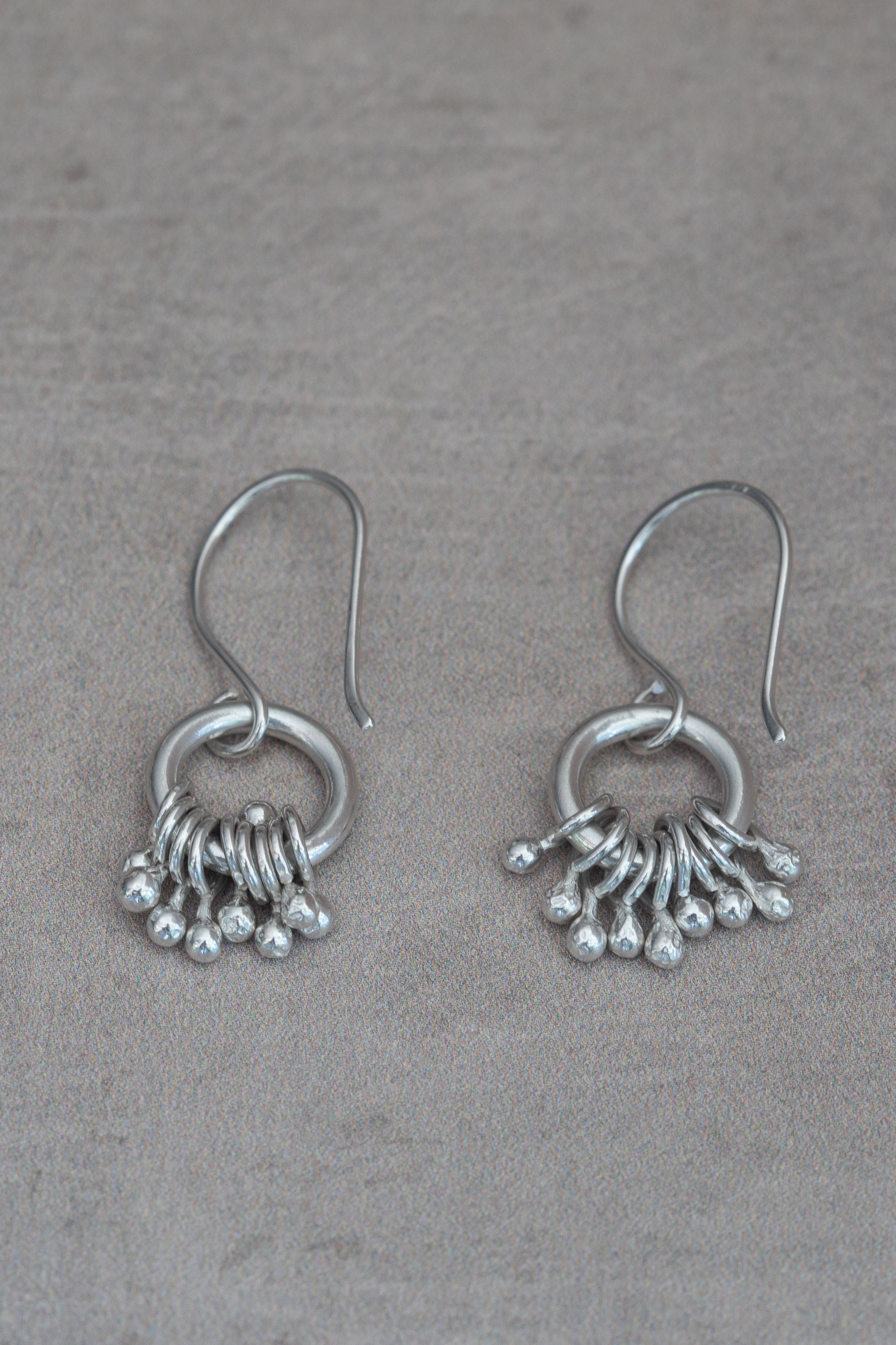 Fringed Hoop Earrings