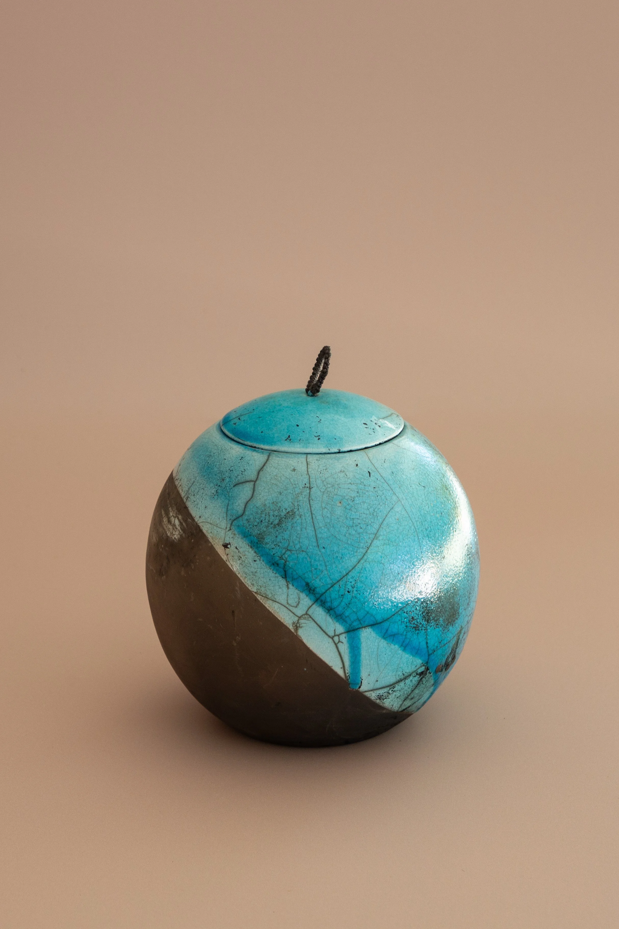 Raku Lidded Vessel - Large