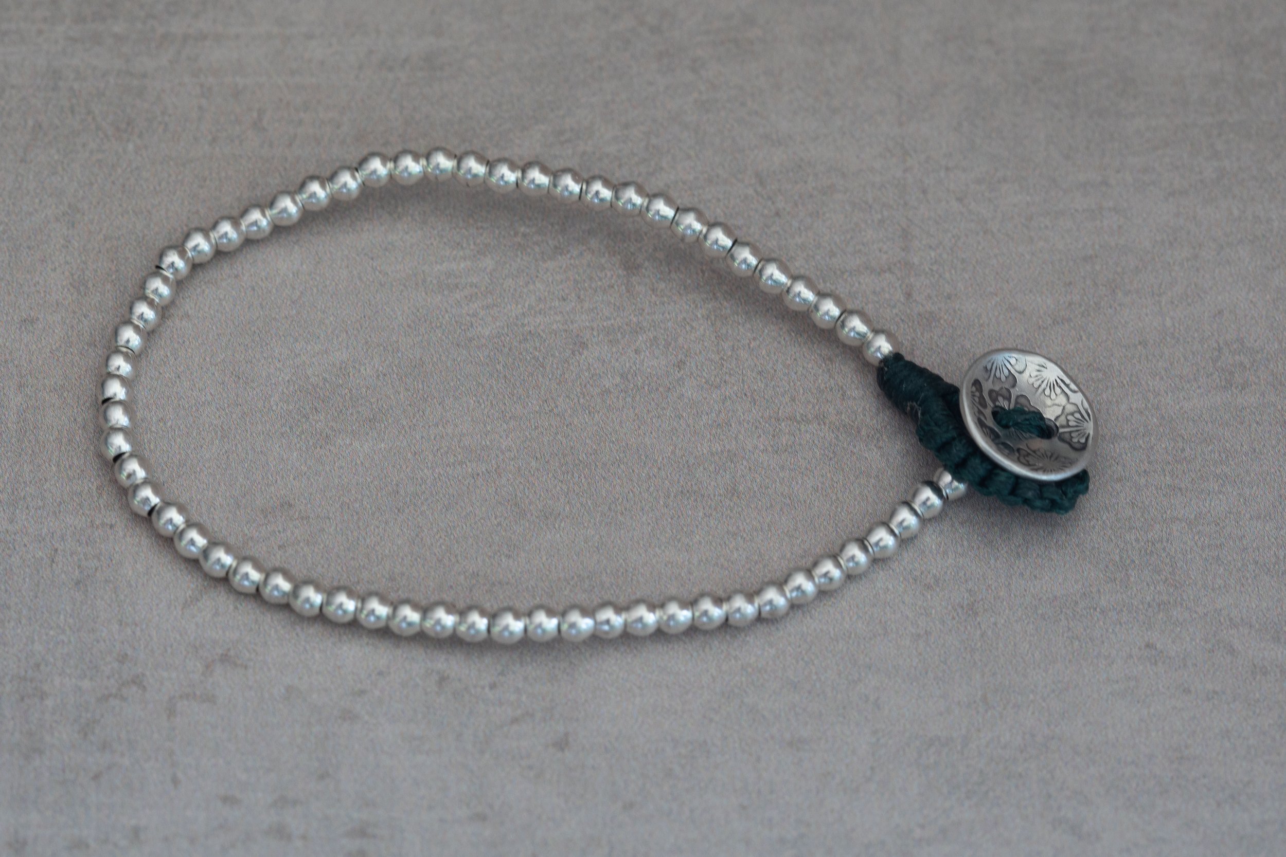 Simple Botanical Beaded Bracelet