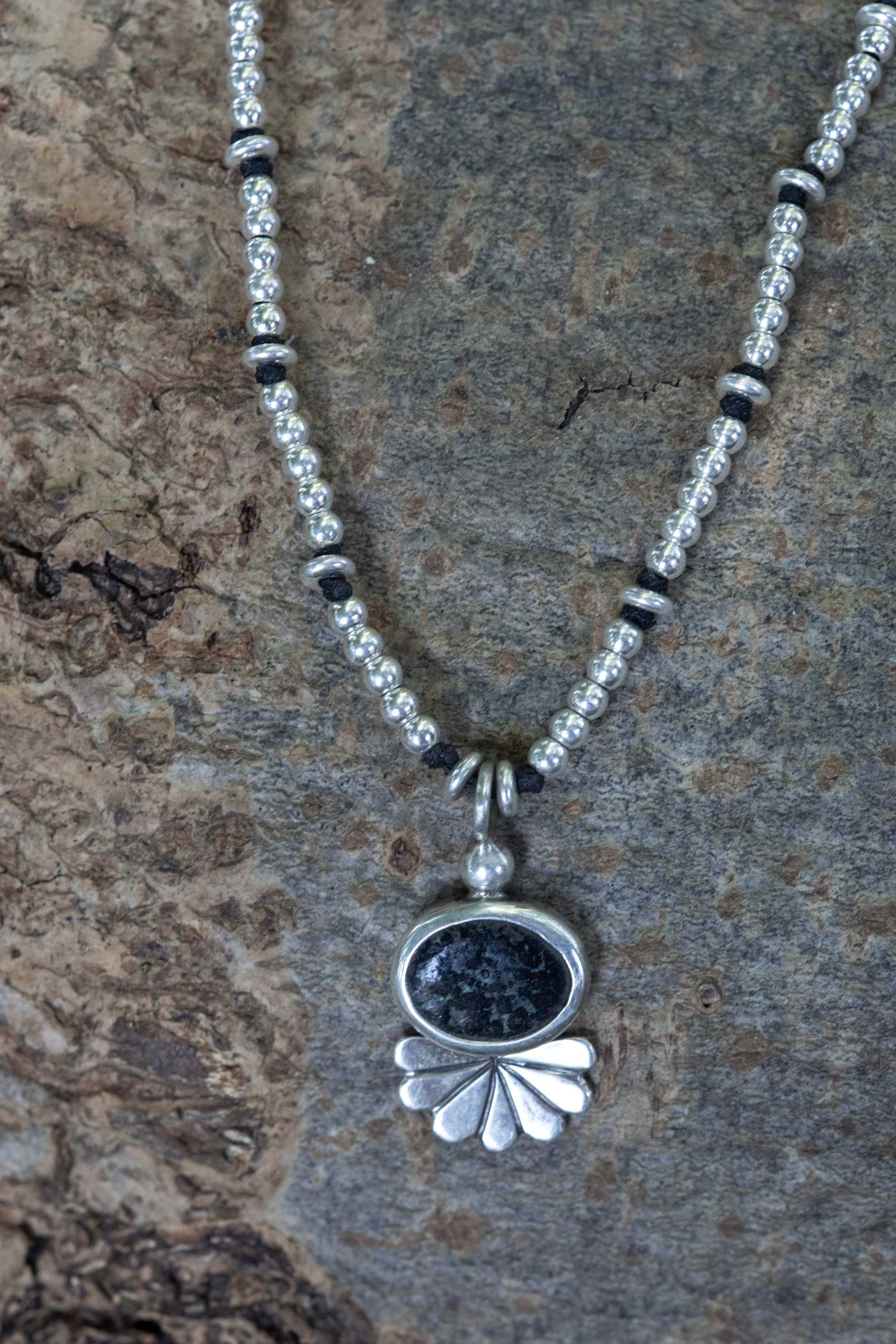 Oval Stone Pendant Necklace