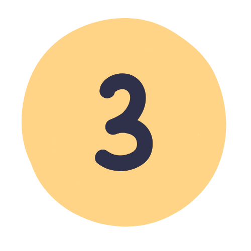 Circle with the number 3 in the center.