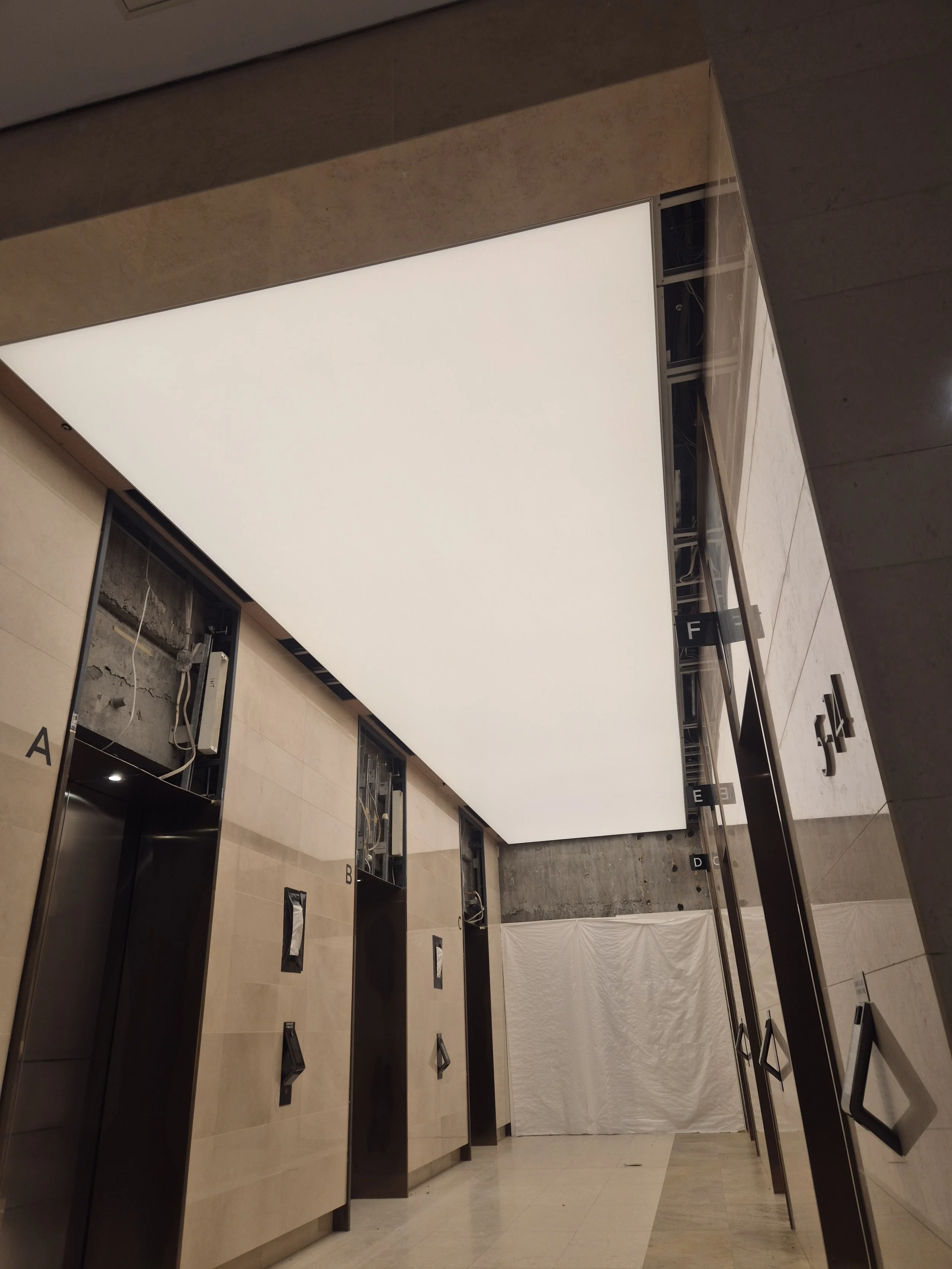 commercial stretched ceiling project