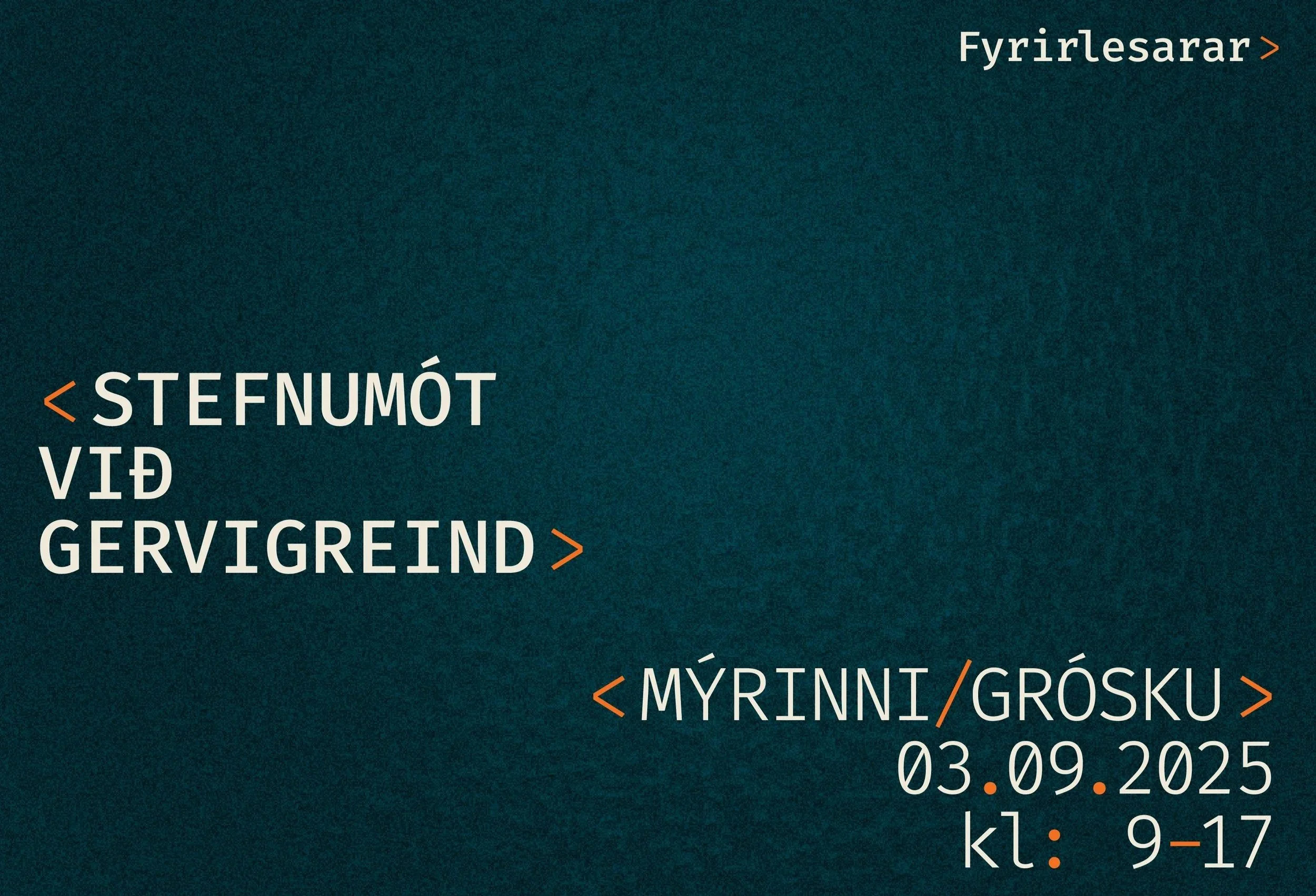 Stefnumót við gervigreind — dagskrá og fyrirlesarar kynntir
