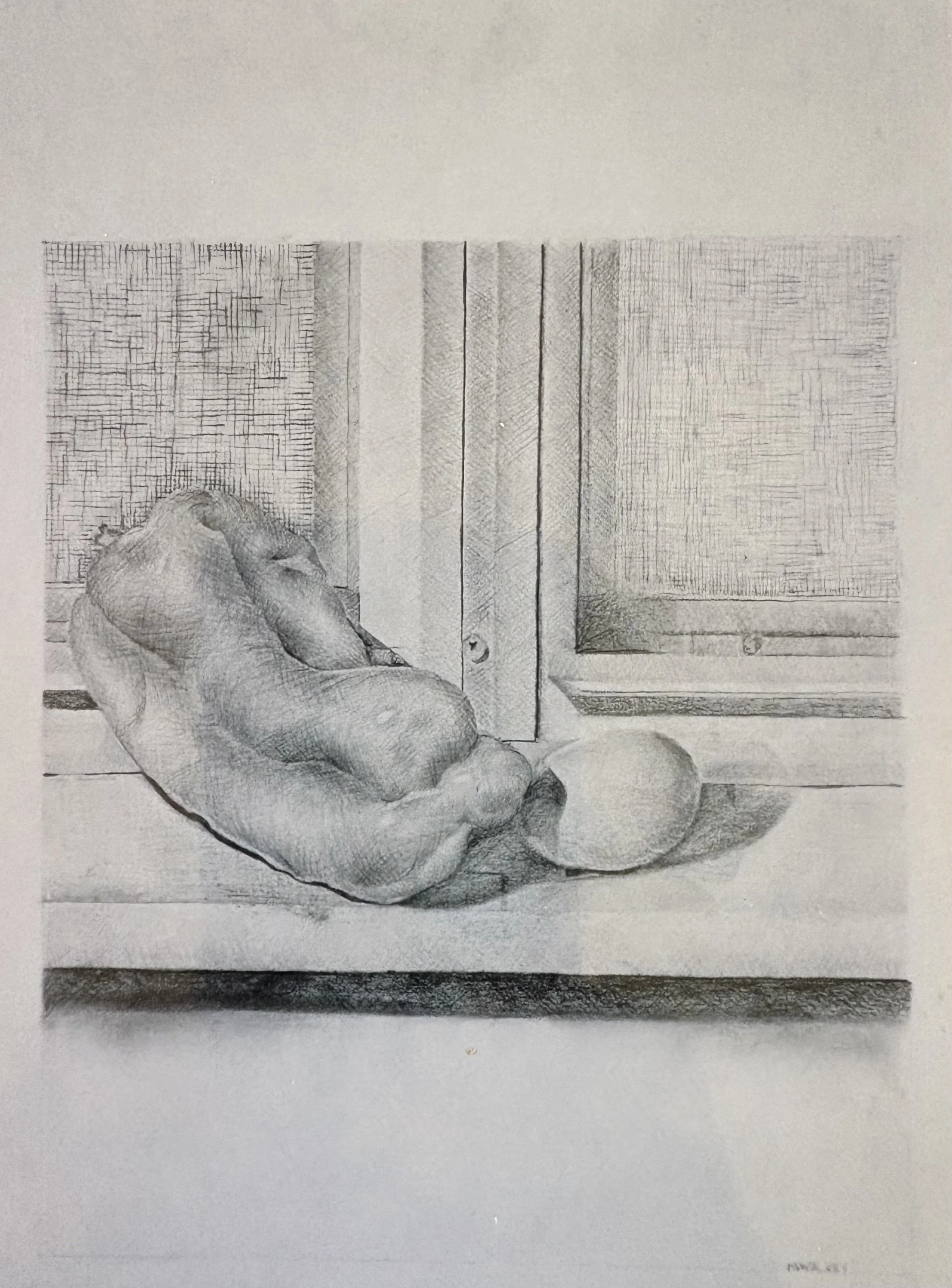Reclining Form   18"x24" Graphite on Paper