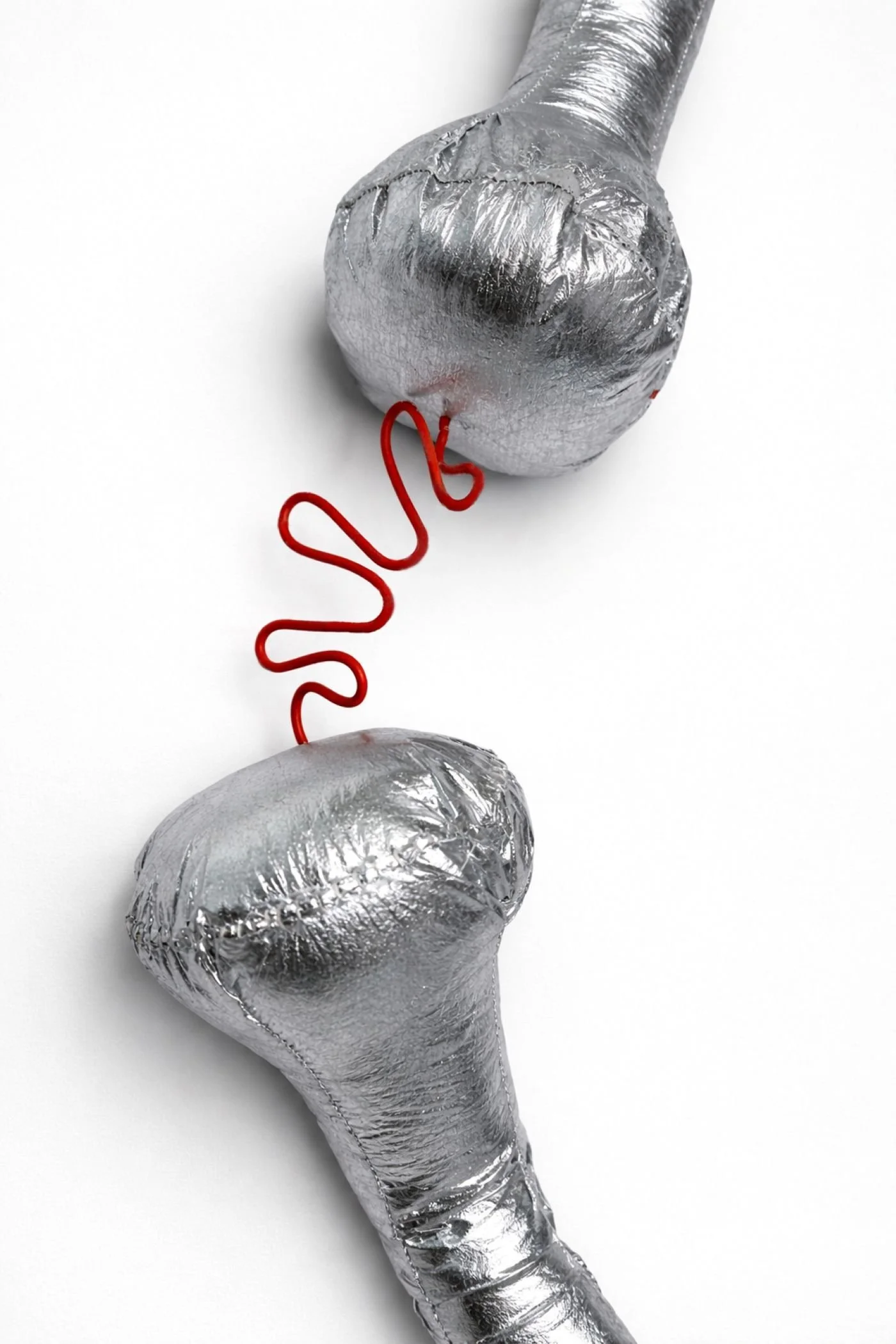 Soft Rewire (Neural Study II) Textiles, Aluminum, Paint.

2026