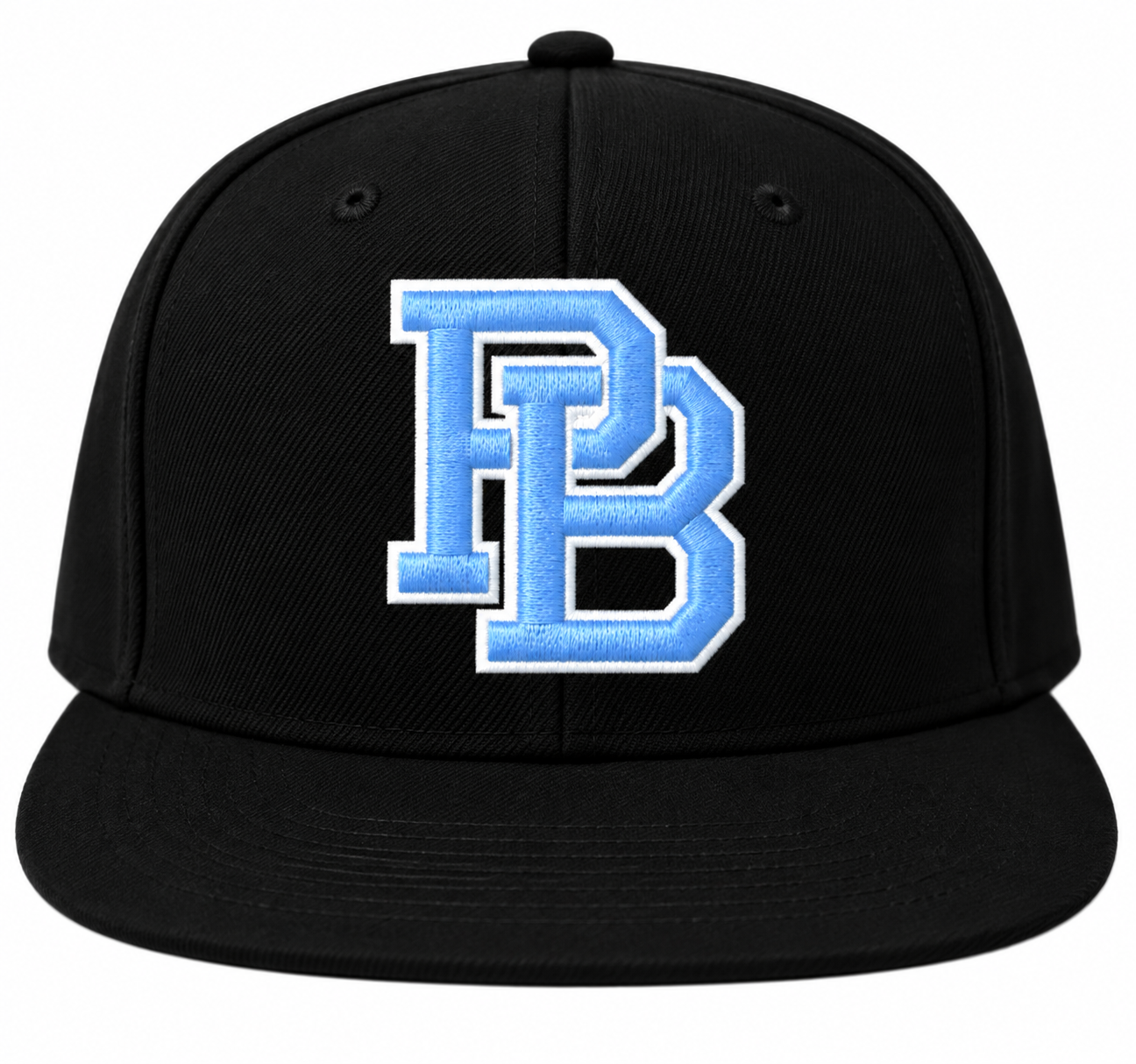 Black Cap with Blue PB Monogram.png