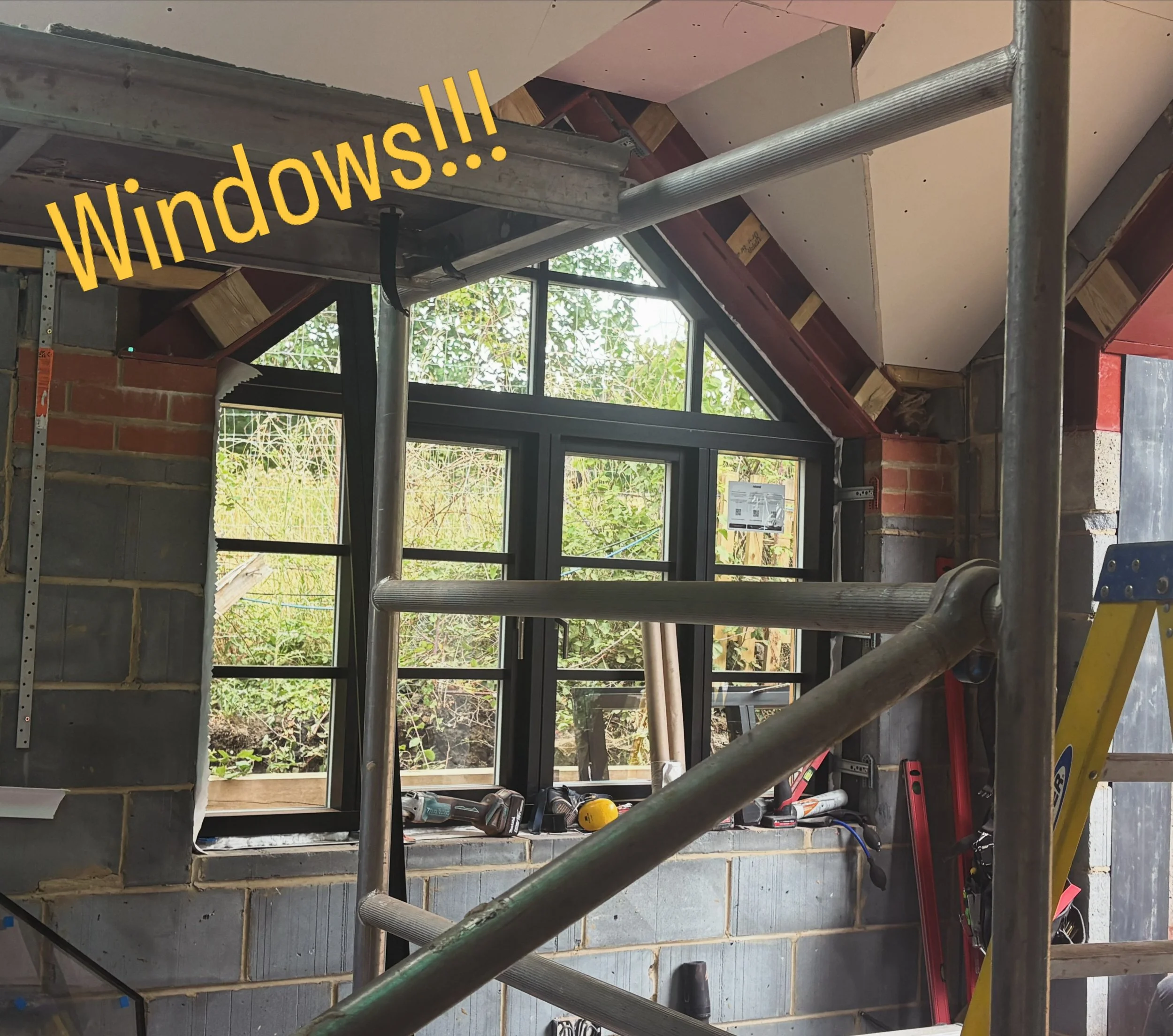 It&rsquo;s a big day when the windows go in!