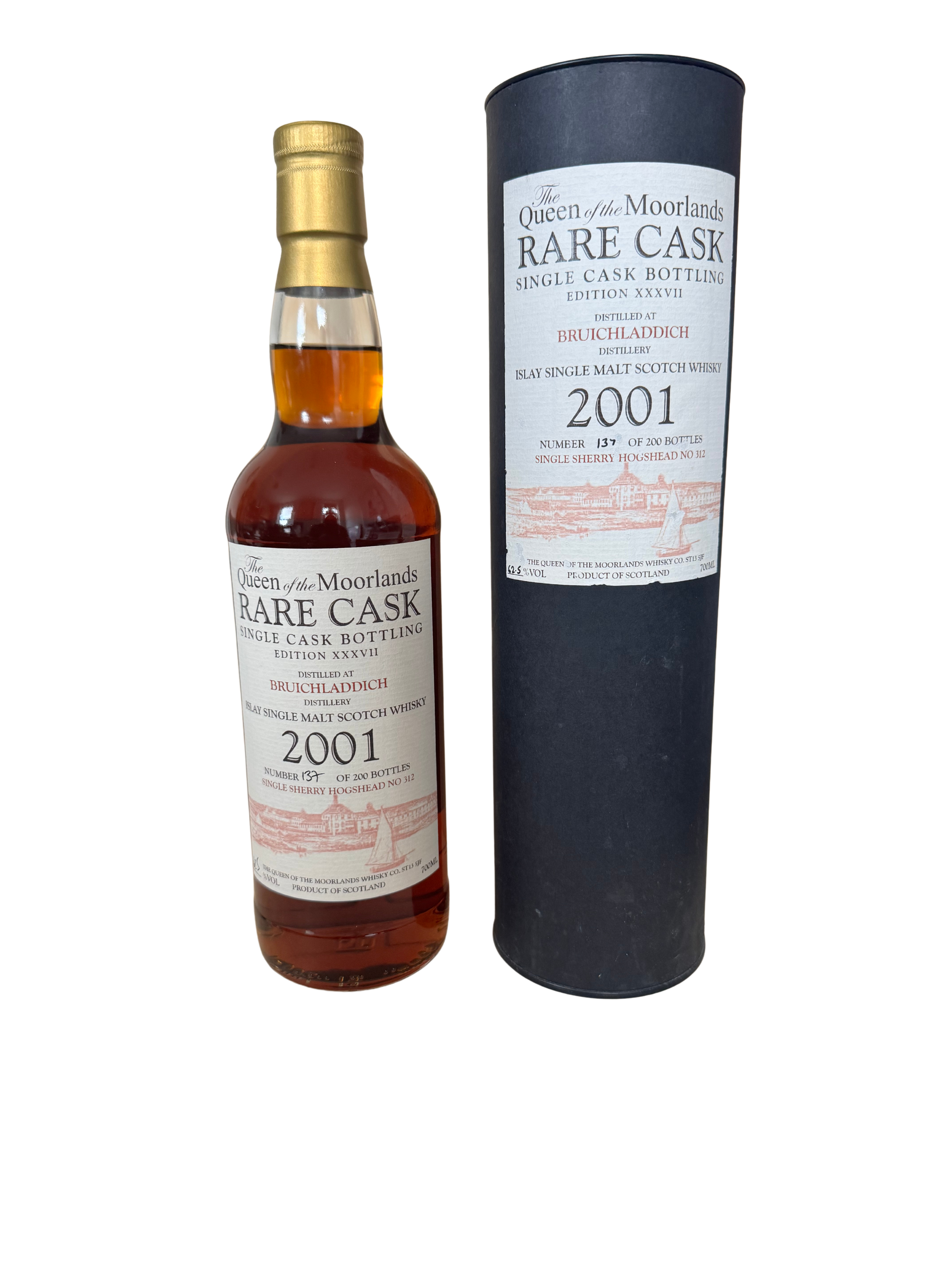 2001 Bruichladdich - Sherry Hogshead No 312