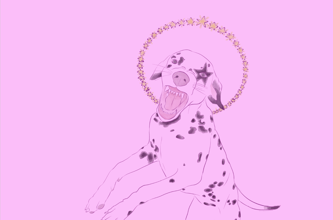 Dogs and more 1 (2025). 2732 x 2048px, Procreate