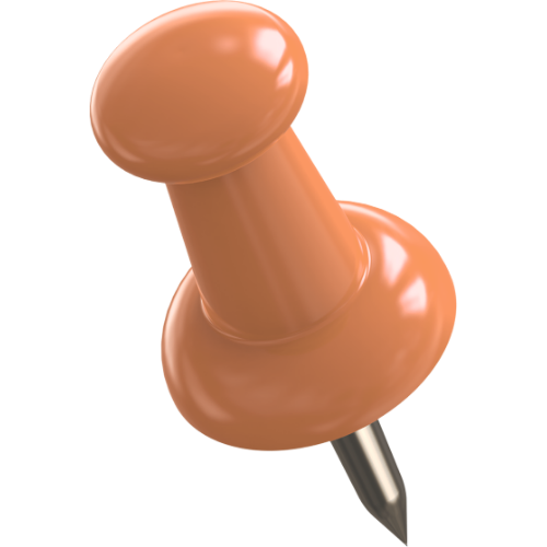 orange push pin