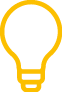 A small yellow icon of a lightbulb demonstrating modifications and upgrade services in Kent