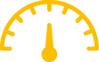 A small yellow icon of a machine dial demonstrating emergency reactive work services in Kent