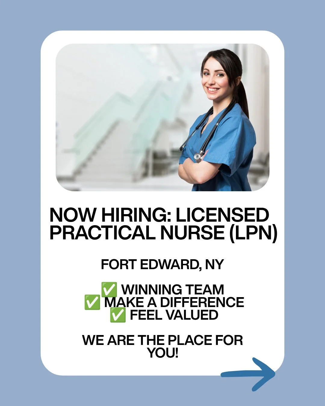 📣 We&rsquo;re hiring an LPN! 💙

We&rsquo;re looking for someone who brings more than clinical skills to the role &mdash; someone who leads with compassion, builds meaningful relationships, and works as part of a team.

✨ Enthusiasm
❤️ Caring
🤝 Emp