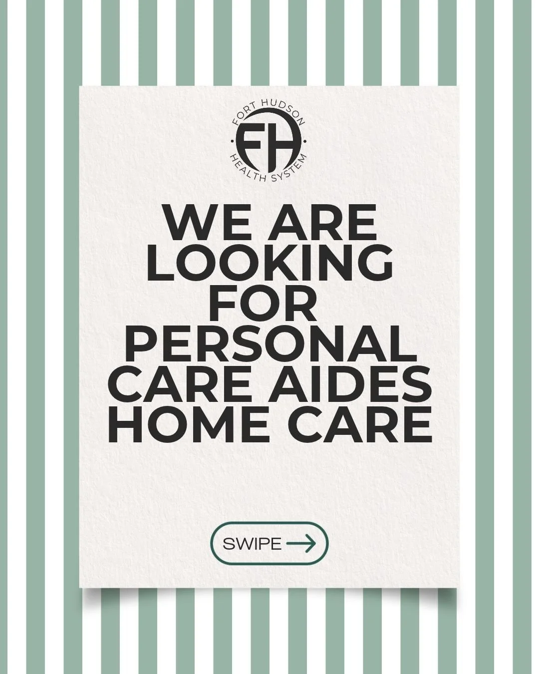 📣 We&rsquo;re Hiring Personal Care Aides (PCAs)! 

Looking for a meaningful career where you can make a difference every day? Join the team at Fort Hudson Health System and help us provide compassionate care and support to those who need it most.

✨