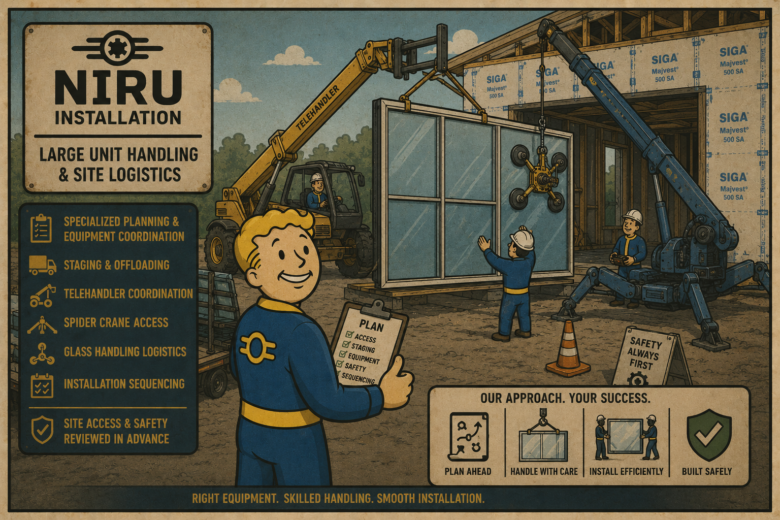 Large Unit Handling &amp; Site Logistics