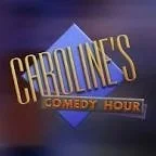 Logo for Caroline's Comedy Hour with stylized text and colorful background