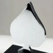 Close up of a CableACE award for comedian Judy Gold.