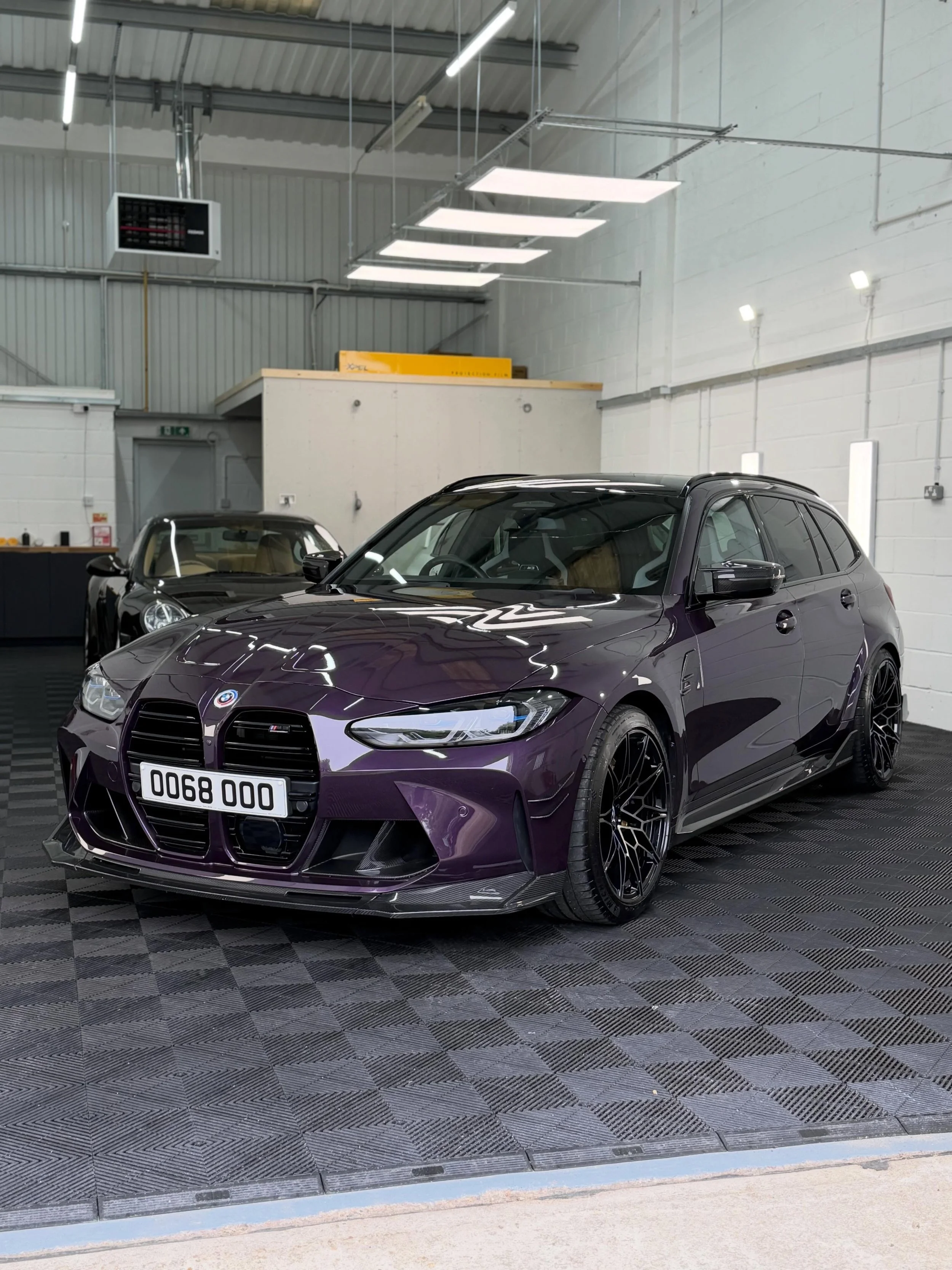 BMW M3 Touring coming in for a complete reset. 

A thorough decontamination wash process carried out, removing a lot of bonded contaminants safely, previously being completely PPF&rsquo;d and coated we had the job of replacing a couple damaged sectio