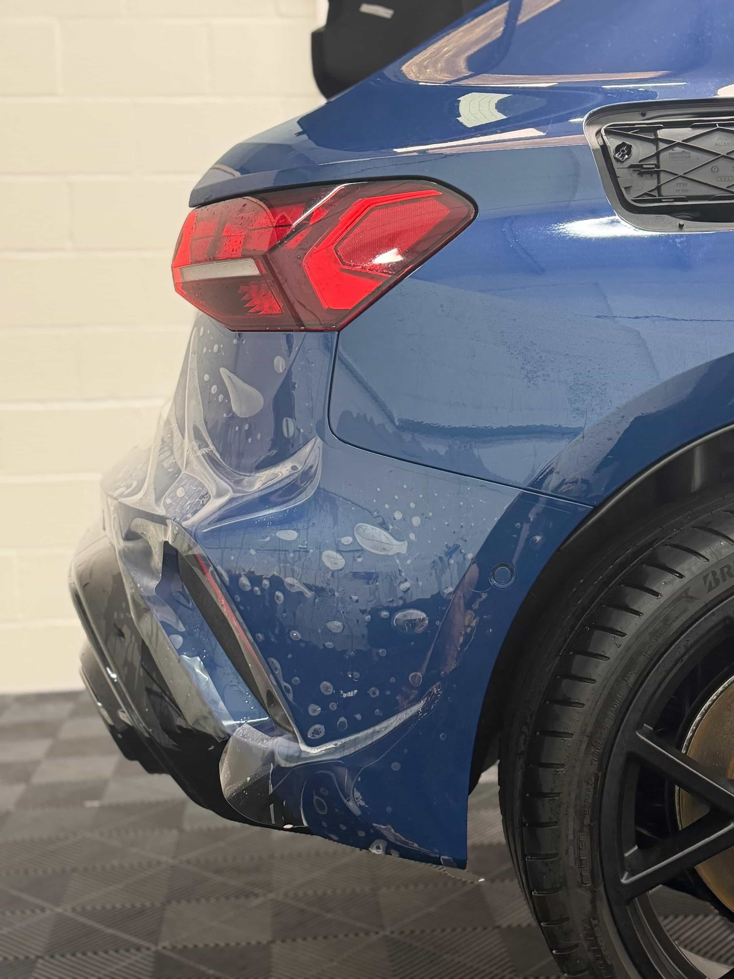 Paint Protection Film being applied to Audio A3