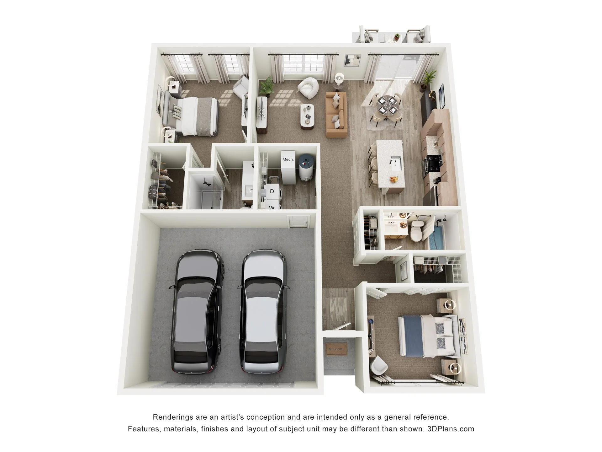 Quinn Floorplan - Light Wood