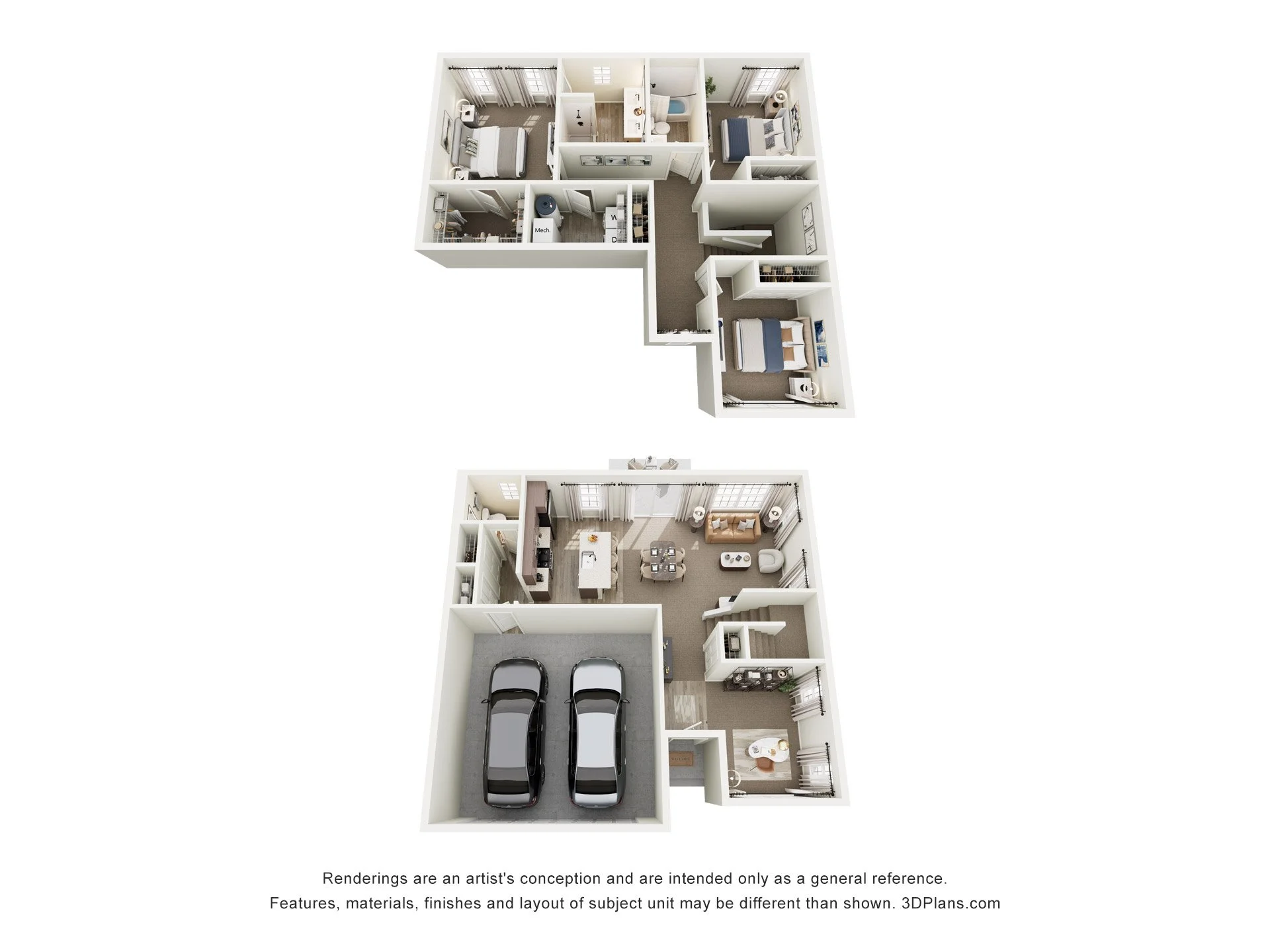 Grace Floorplan - Dark Wood