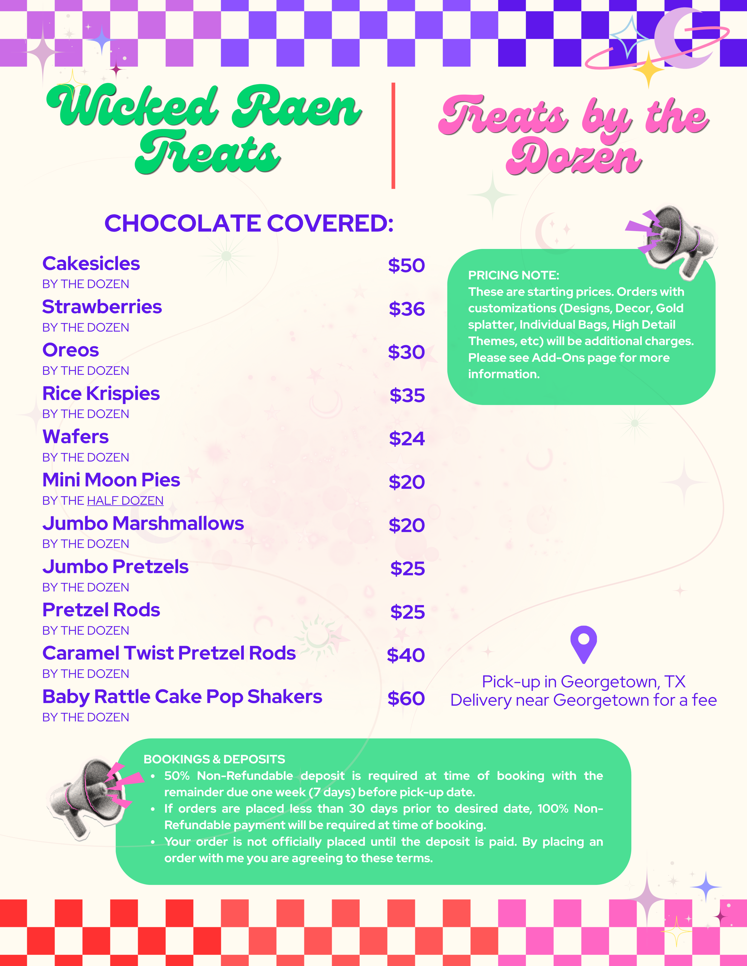 Treats Menu