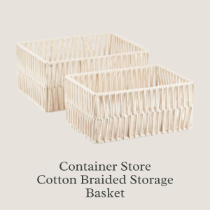 Container Store Cotton Braided Basket