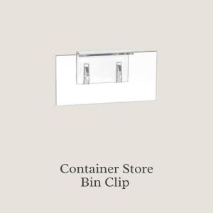Container Store Organizer Bin Clip