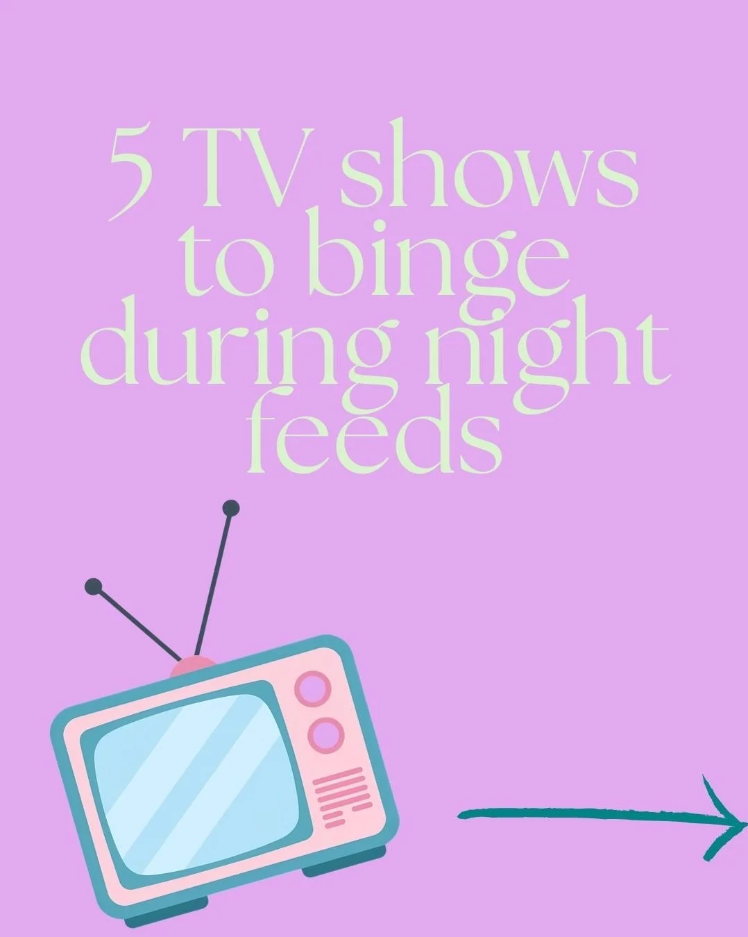 📺One way to get through the night feeds with a new baby is by promising yourself the chance to catch up on some telly or enjoy rewatching an old favourite. 

💜What shows are on your watch-list or would you recommend to a new parent? Let me know in 
