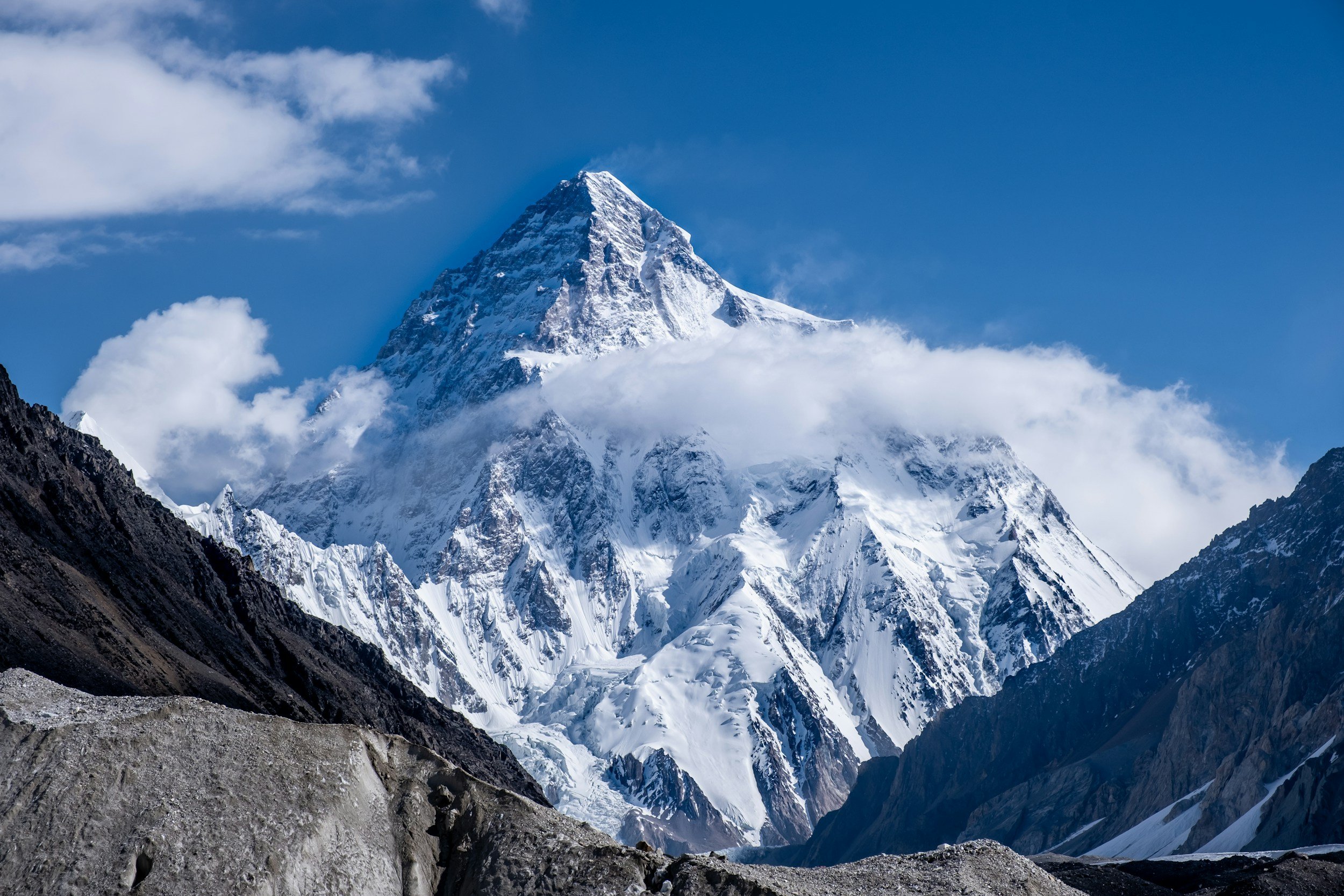 The K2 mountain peak.