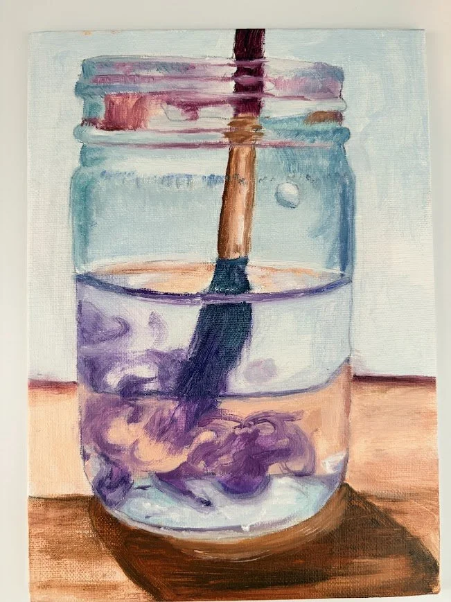 "Paint Jar" Oil on linen panel, 5 x 7