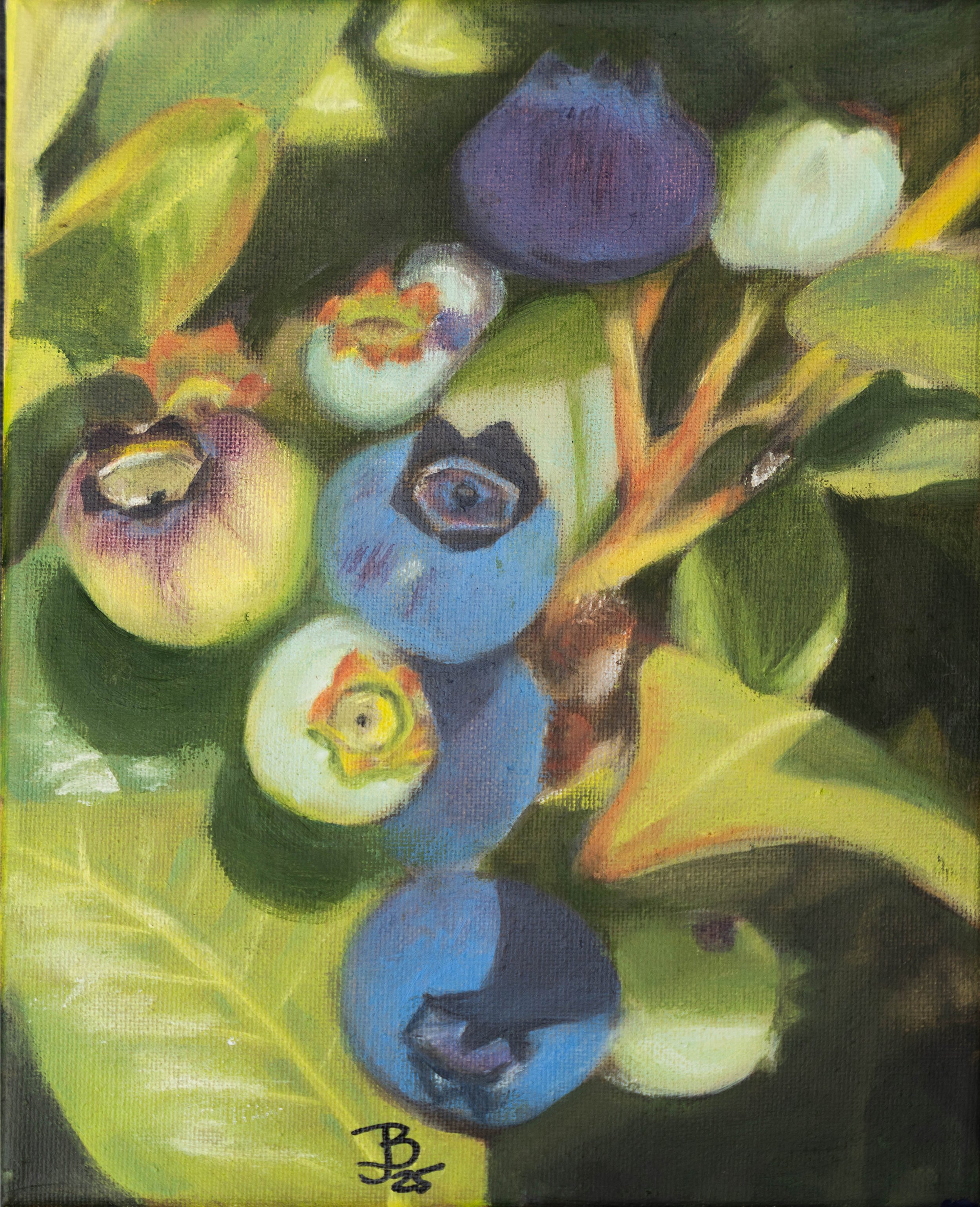 Becoming Blue Oil on Linen Panel 8" x 10"