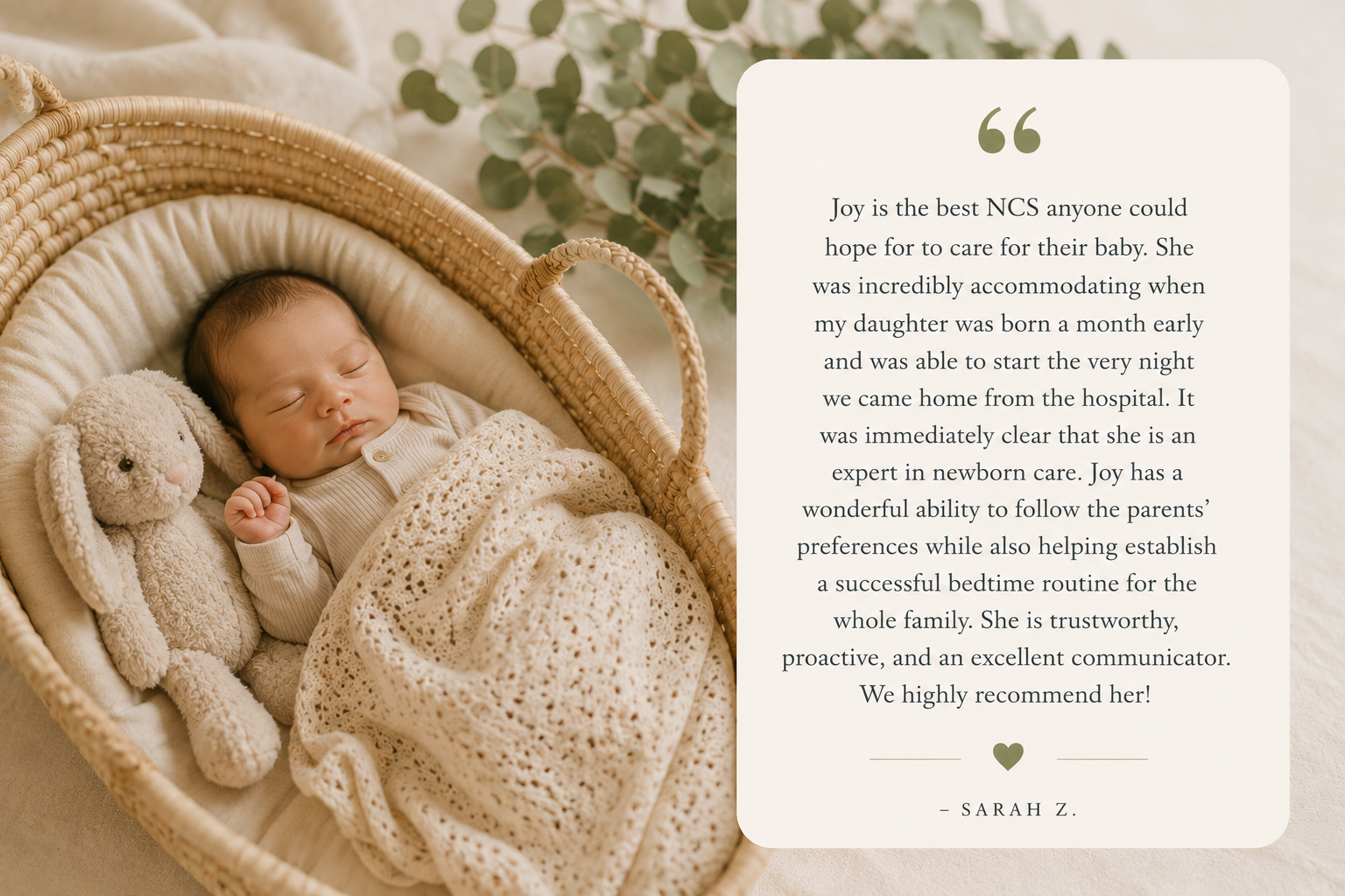 “…the best NCS anyone could hope for…”