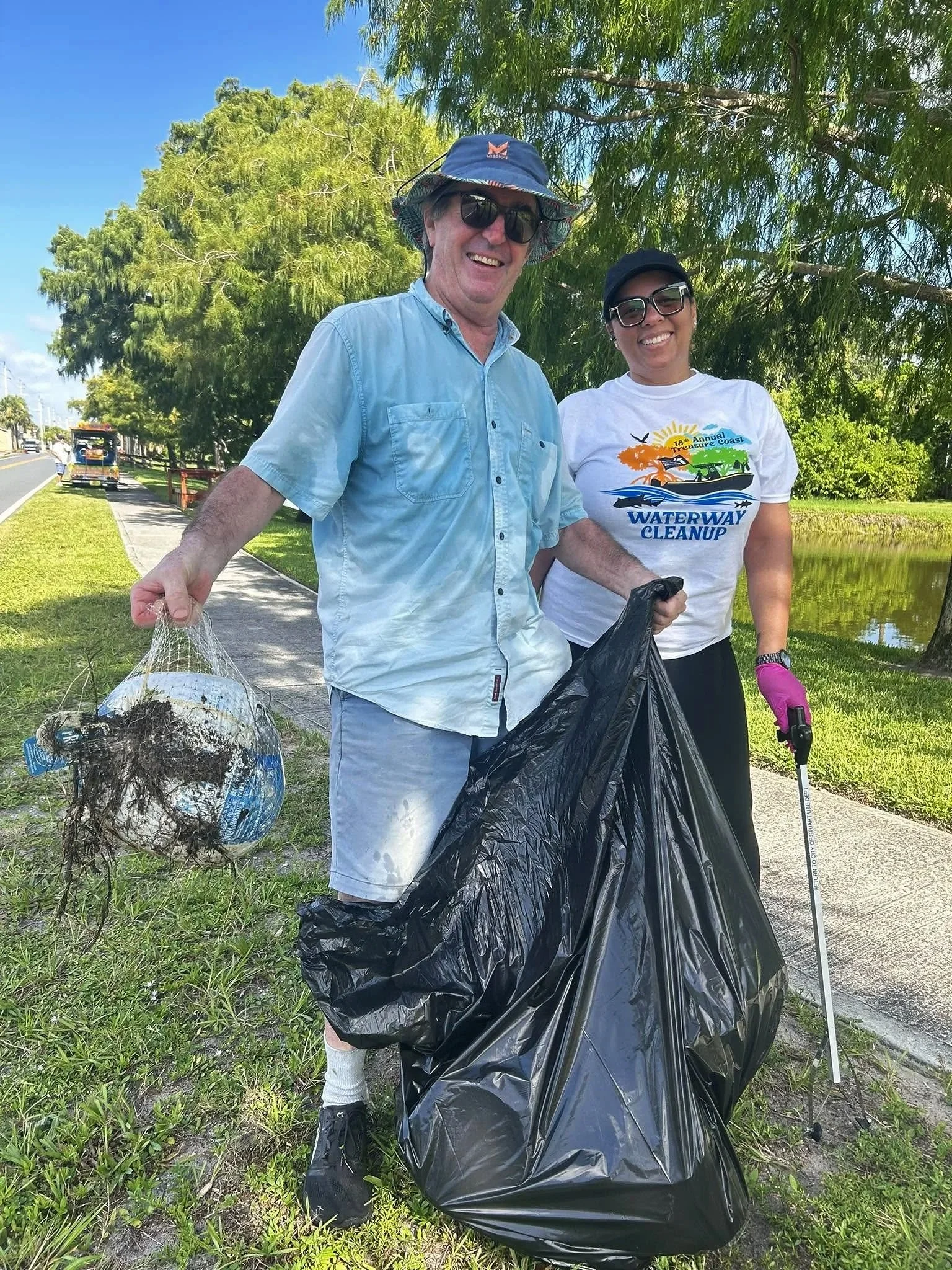 Campbell Rich at Waterway Cleanup