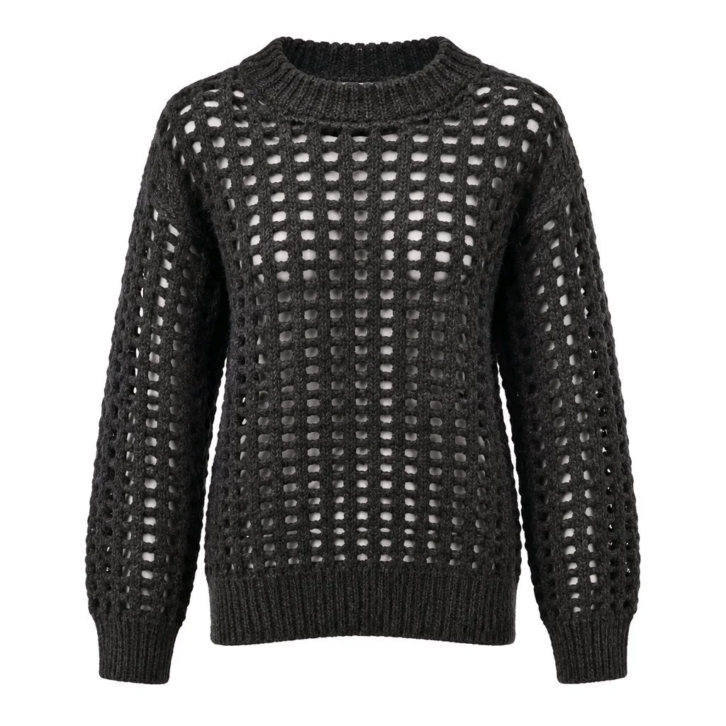 Double Zero Blk Open Knit Sweater 2.jpg