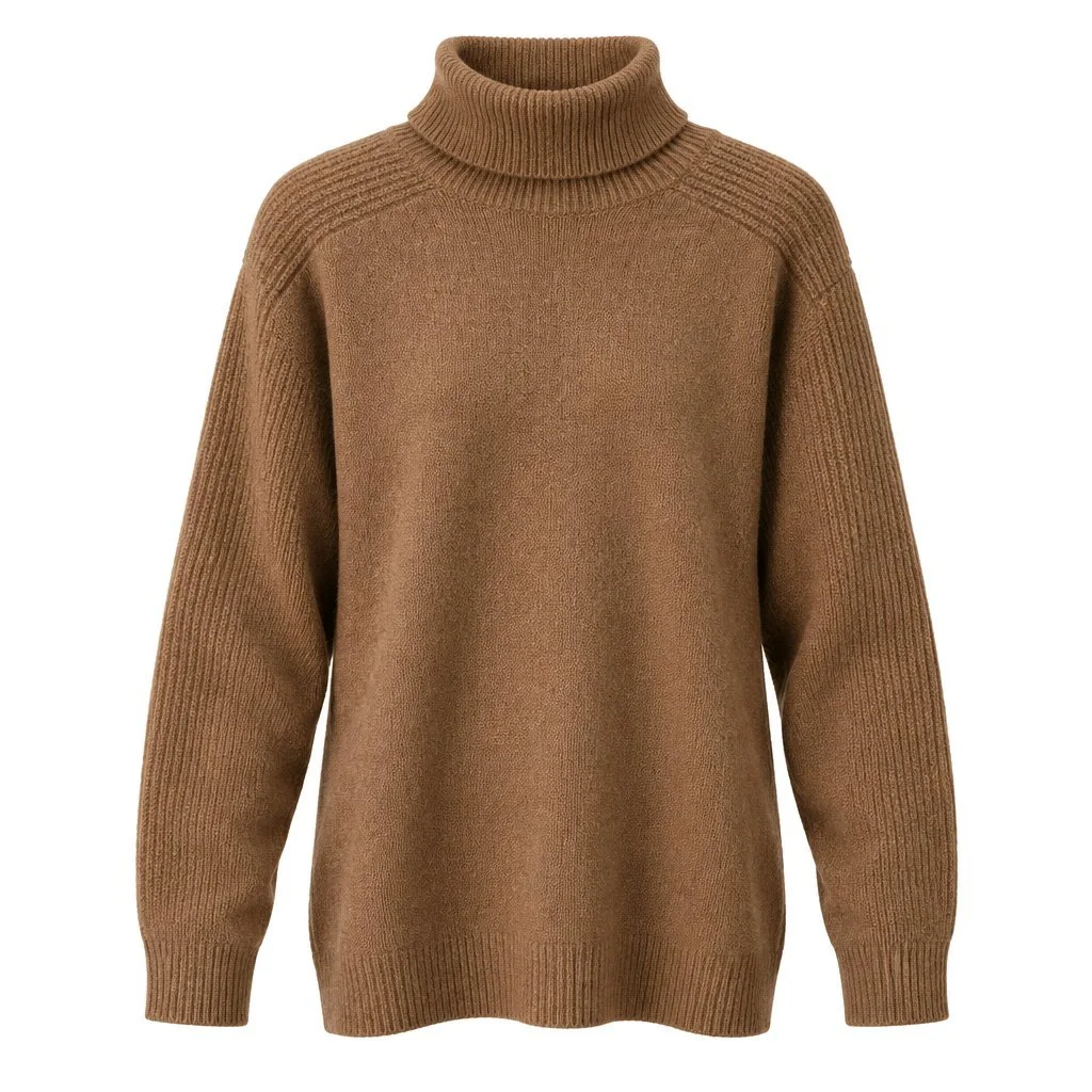 Vici Camel Turtle Neck Sweater
