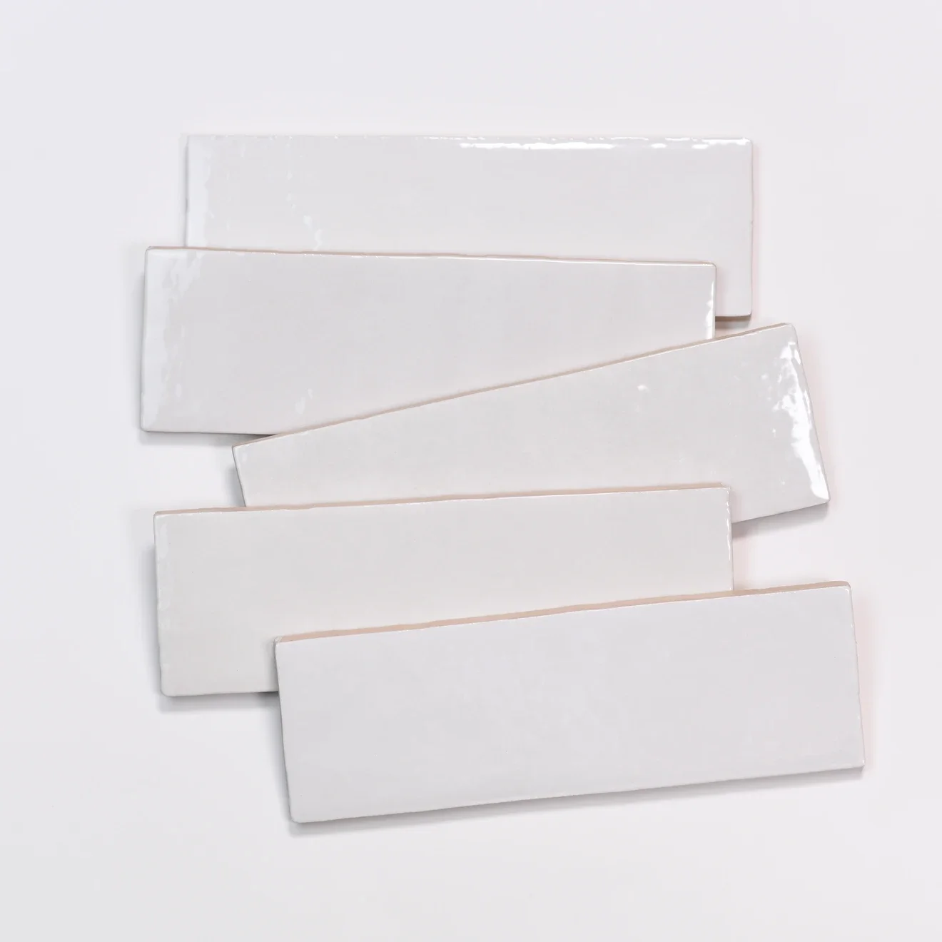 Handcrafted Style Subway Tile 2.5x8 in White