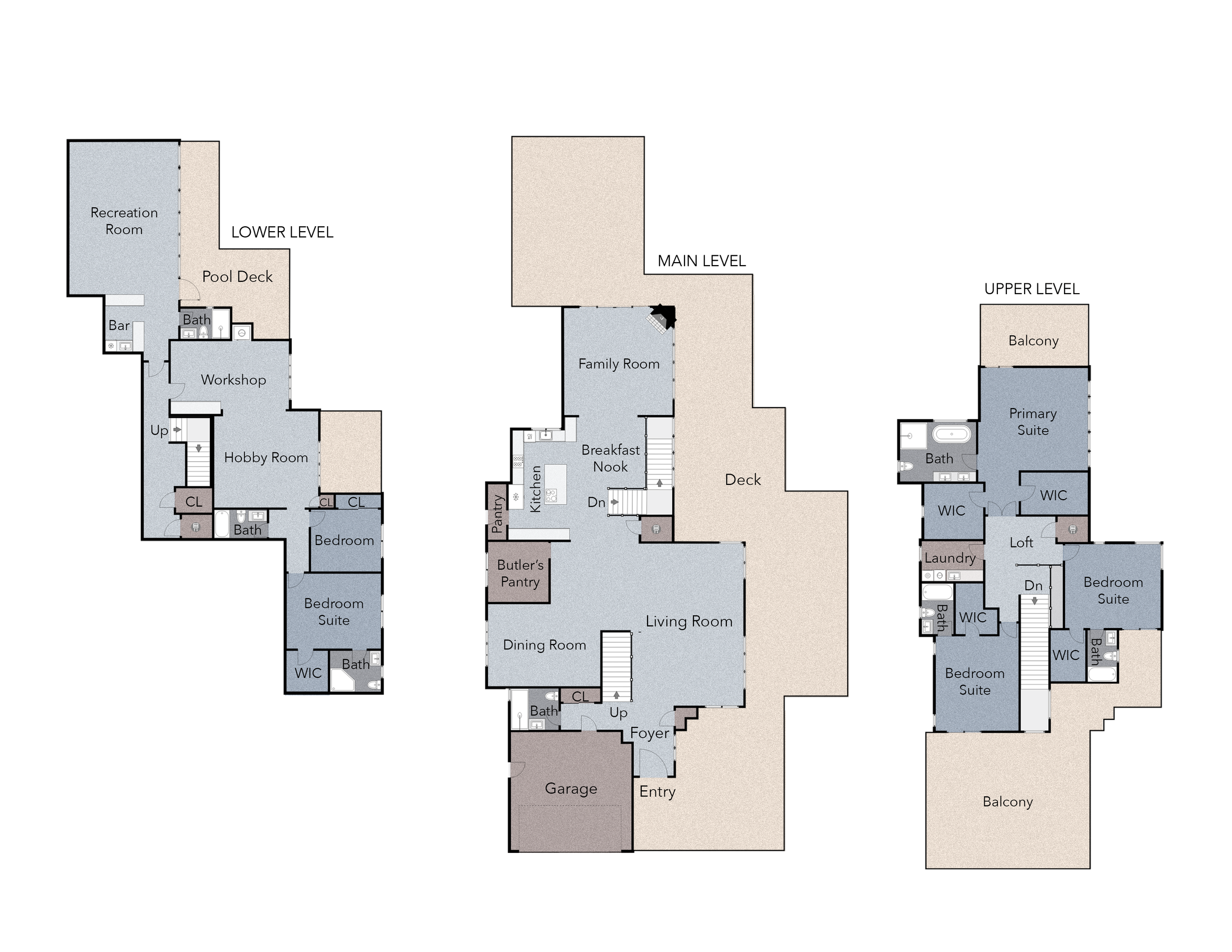 Real estate floor plan main residence Los Gatos